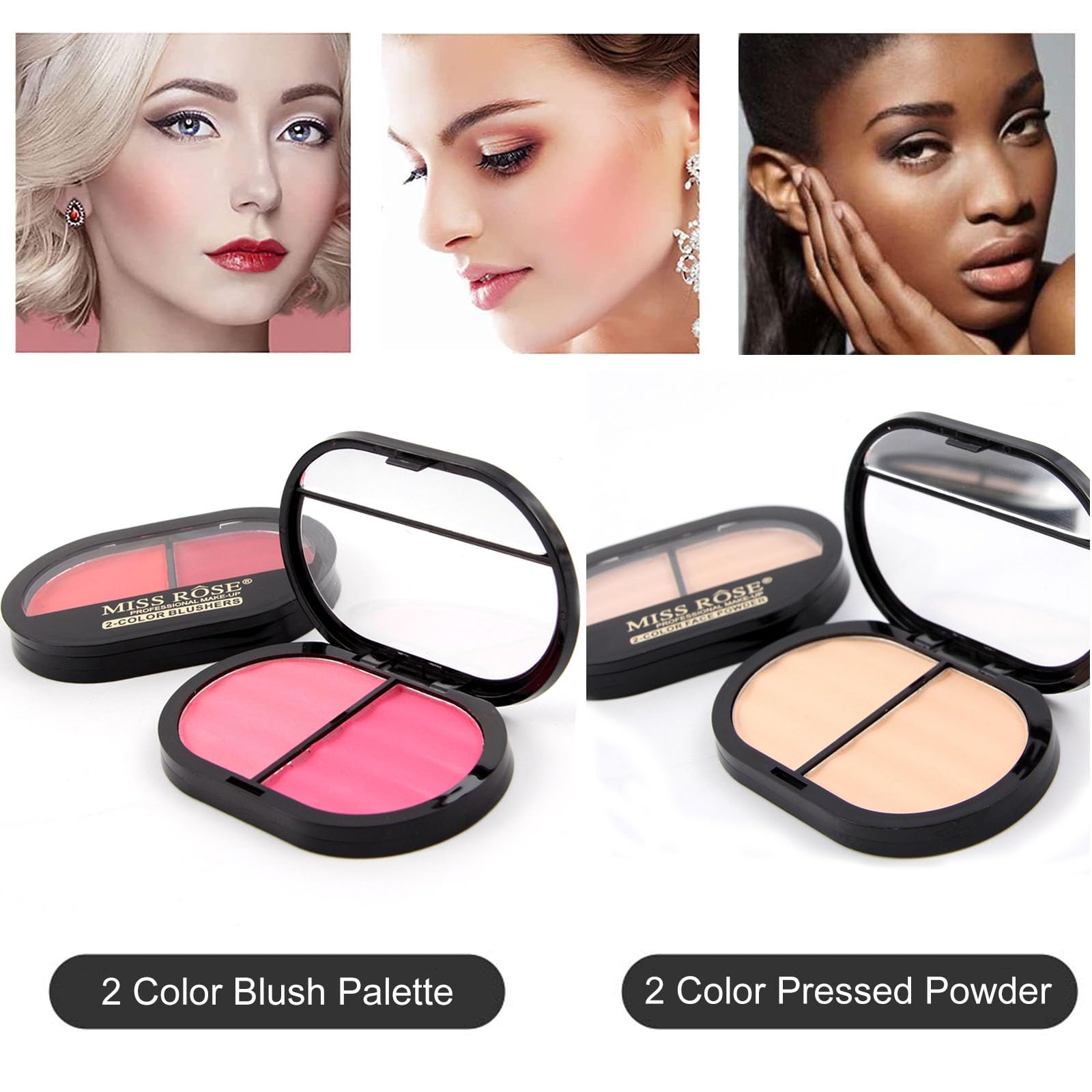 Aolikoko All In One Makeup Kit For Women - Full Professional Kit With Pressed Powder, Blush, Eyeliner, Eyeshadow, Mascara, Lip G