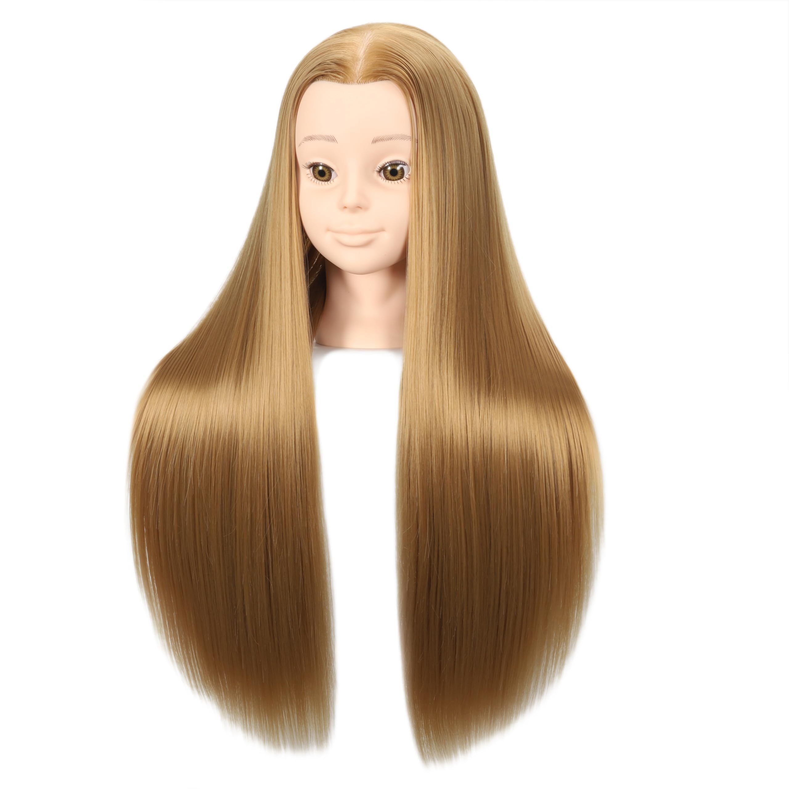 Headdoll 26''-28'' Mannequin Head Hair Styling Mannequin Head For Hair Styling And Free Table Stand Training Head Manikin Cosmet