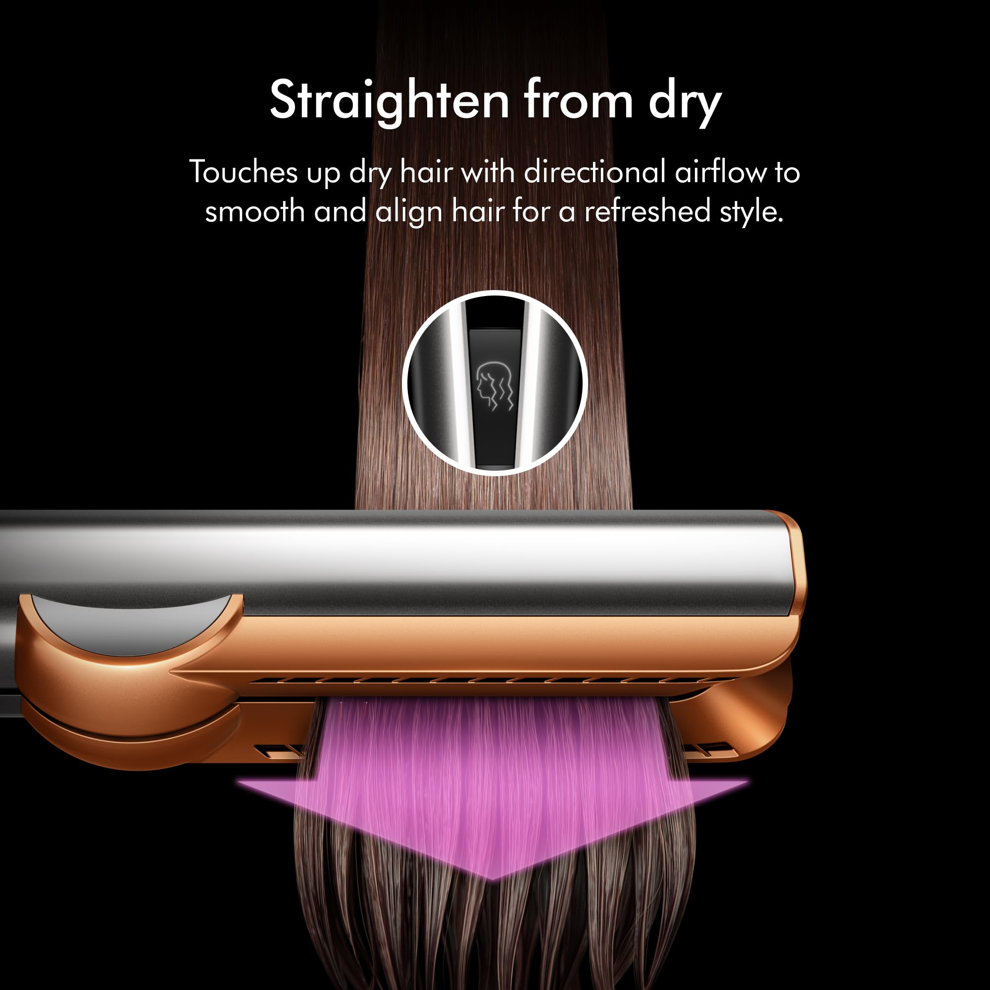 Dyson AirstraitStraightener in Ceramic Pink and Rose Gold