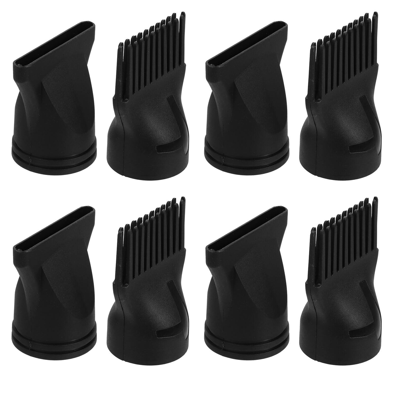 DEARMAMY 8pcs Universal Hair Dryer Nozzle Attachments Set with Concentrator and Comb Nozzles for Salon and Home Styling, Compati