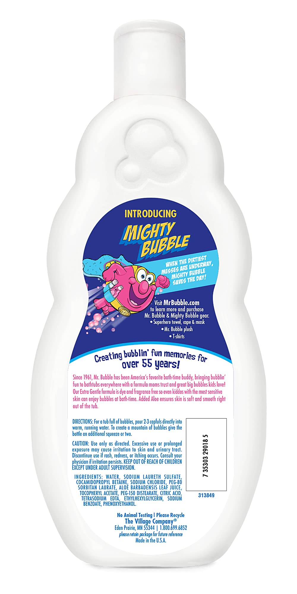 Mr Bubble Bubble Bath Extra Gentle 16 Ounce (473Ml)
