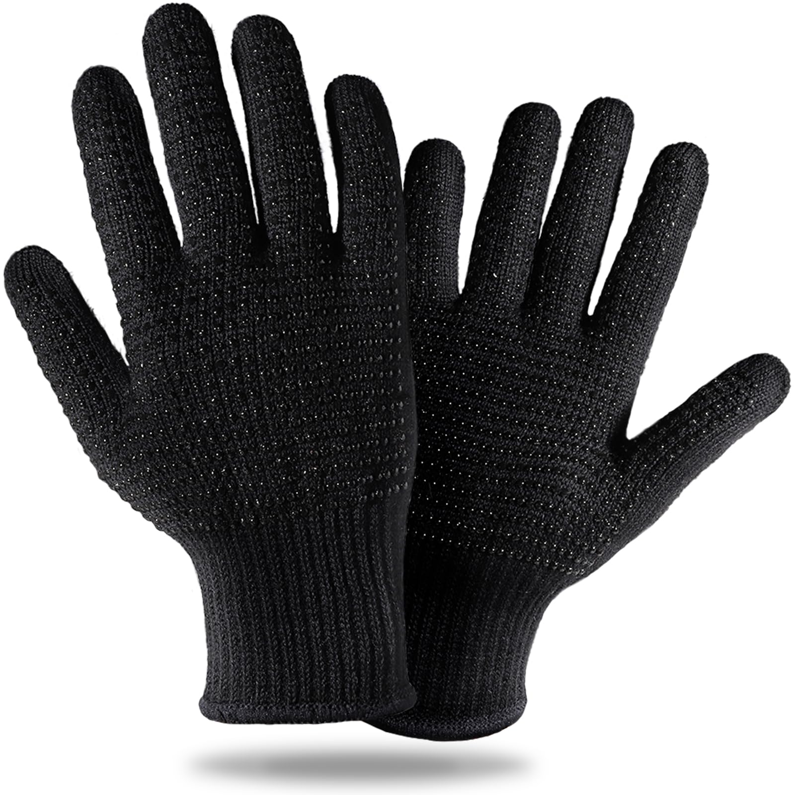 Teenitor Heat Resistant Glove With Silicone Bumps For Hair Iron Tool, Professional Heat Gloves For Heat Press, Heat Protectant G