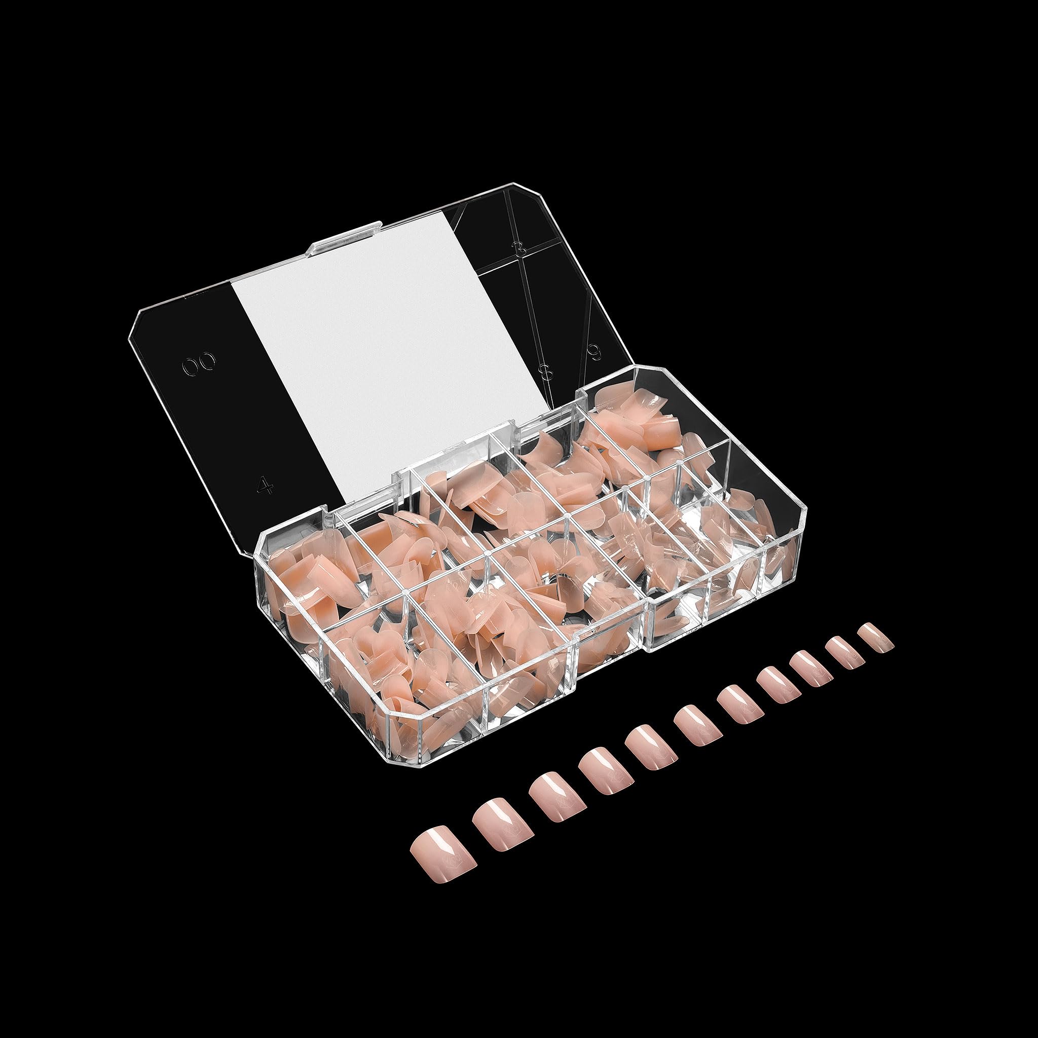 Apres Neutrals Gel-X Chloe Box Of Nail Tips, 11 Sizes 00-9, Soft Gel Tip Box (150Pcs) (Natural Square Extra Short, 150)