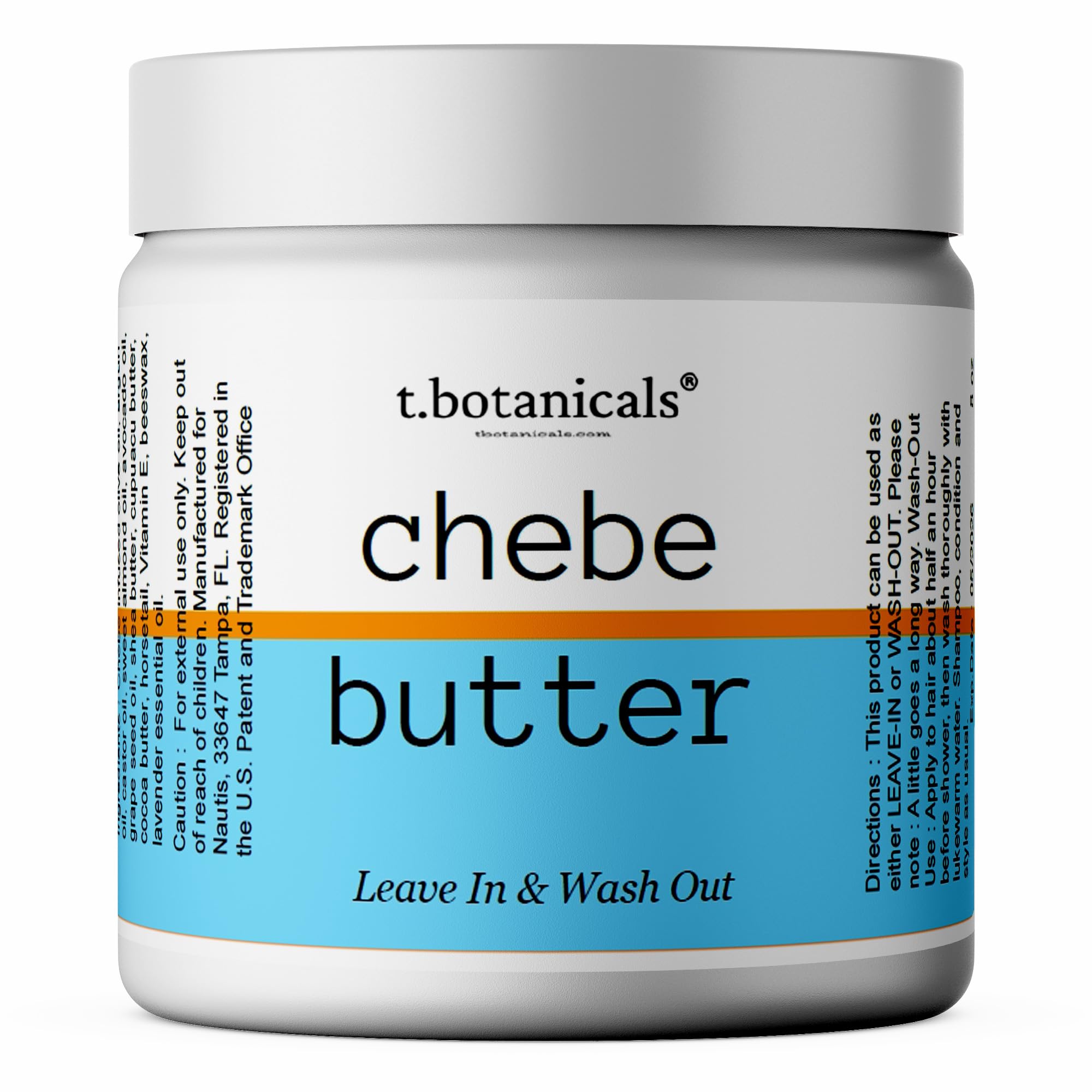 Organic Chebe Butter for Hair Growth, Strength & Repair, Infused with Authentic Chebe Powder, Nourishing Moisturizer for Dry, Da