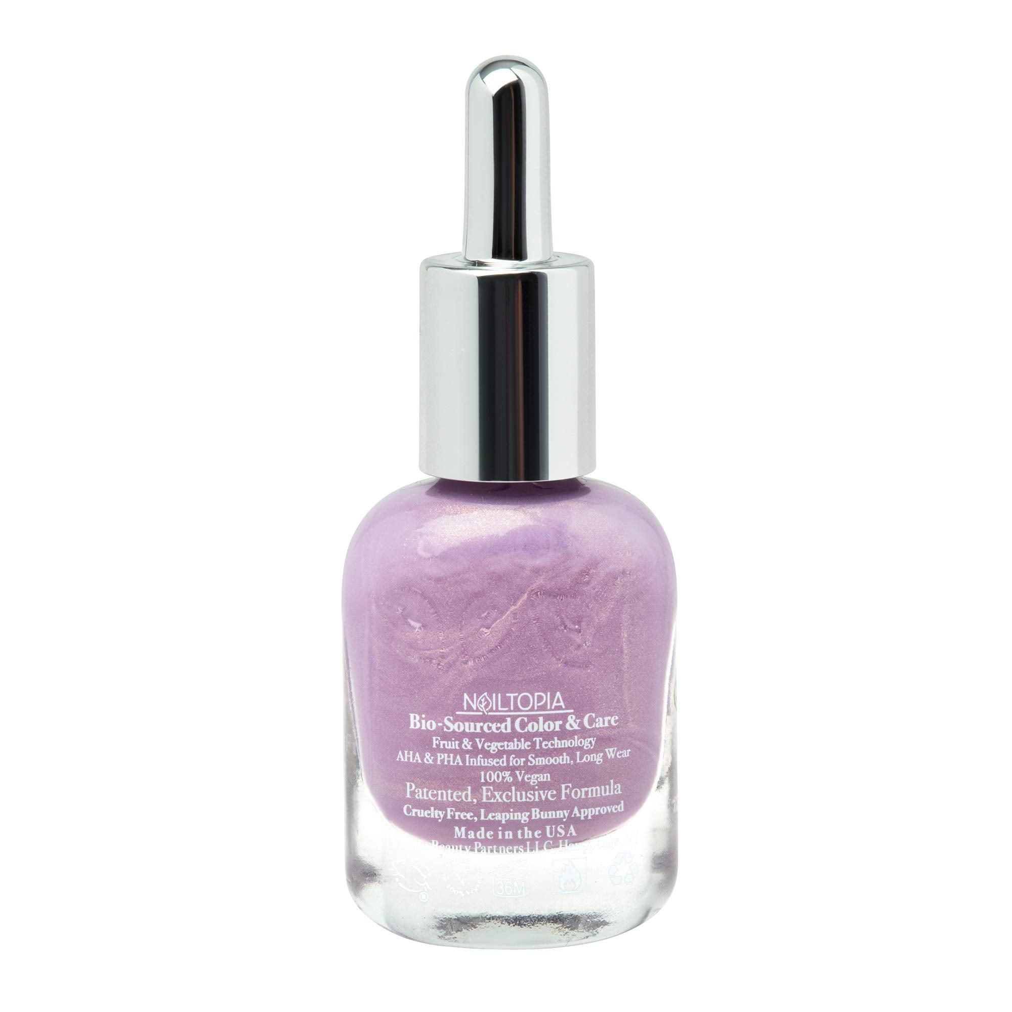 Nailtopia - Plant-Based Chip Free Nail Lacquer - Non Toxic, Bio-Sourced, Long-Lasting, Strengthening Polish - Set The Pace (Ligh