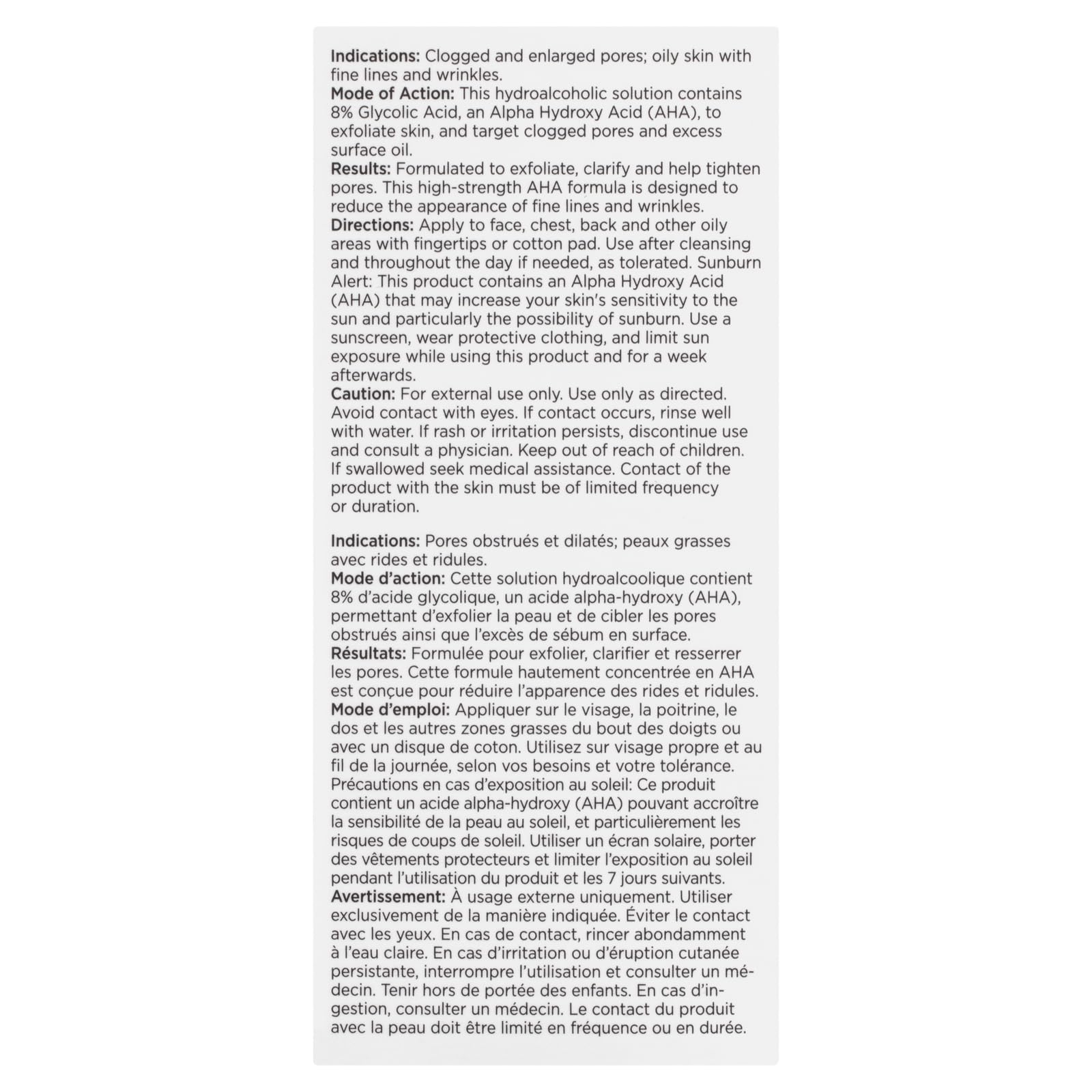 NEOSTRATA Oily Skin Solution Pore Minimizing Toner with Glycolic Acid Non-Comedogenic, 3.4 fl. Oz