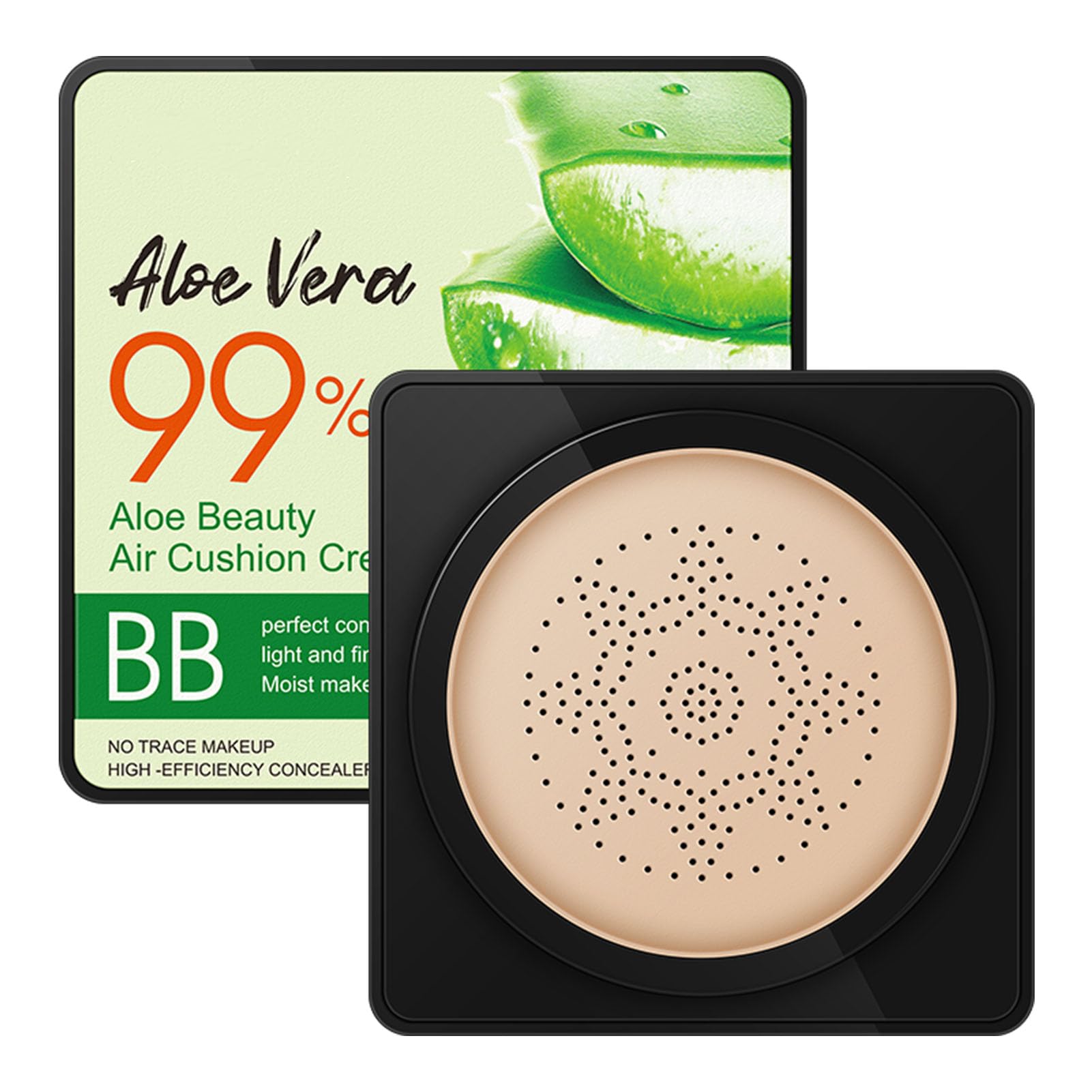 Mushroom Head Air Cushion BB Cream  color correcting full coverage cream, Aloe Vera BB Red Correct, CC Cream Concealer Moisturi