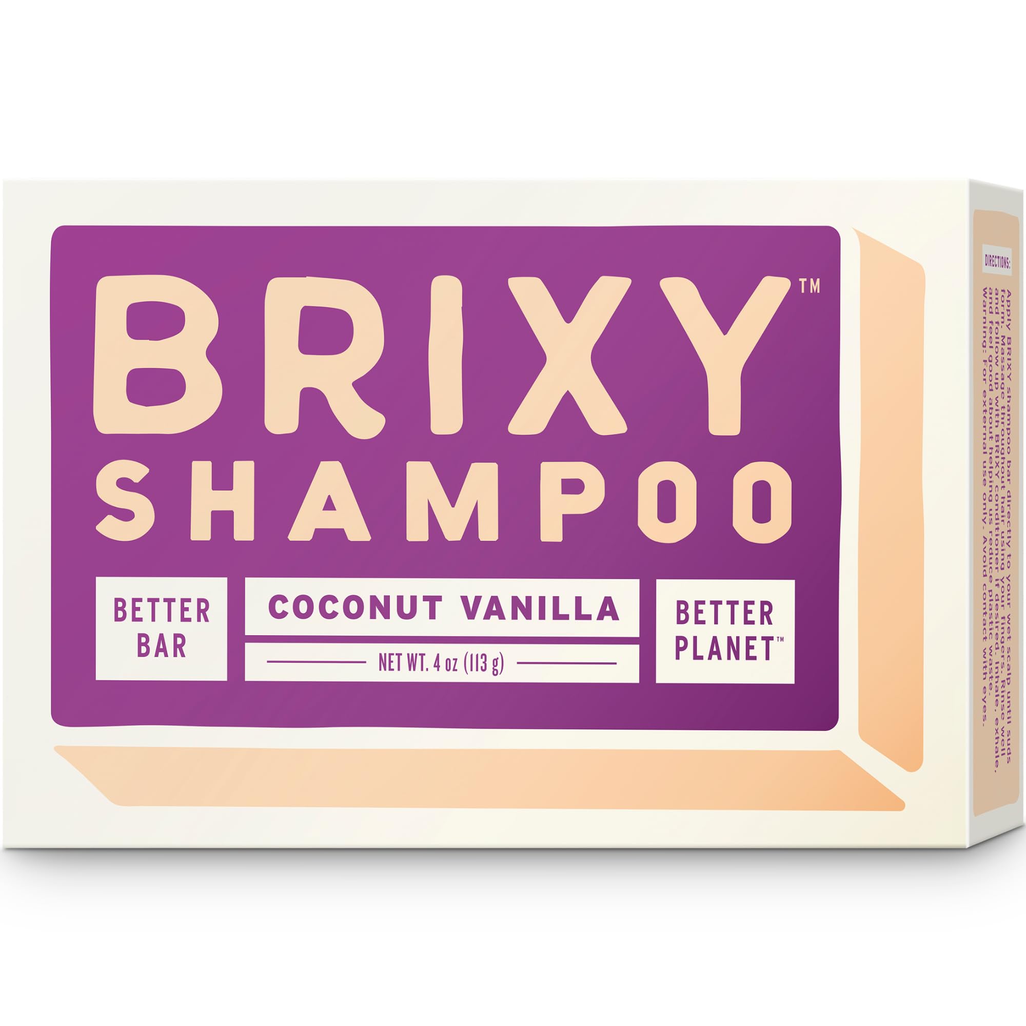 BRIXY Balance Shampoo Bar For Oily Hair | Algae Oil, Castor Oil, & Provitamin B5 | Ceramide & Niacinamide Support The Moisture B