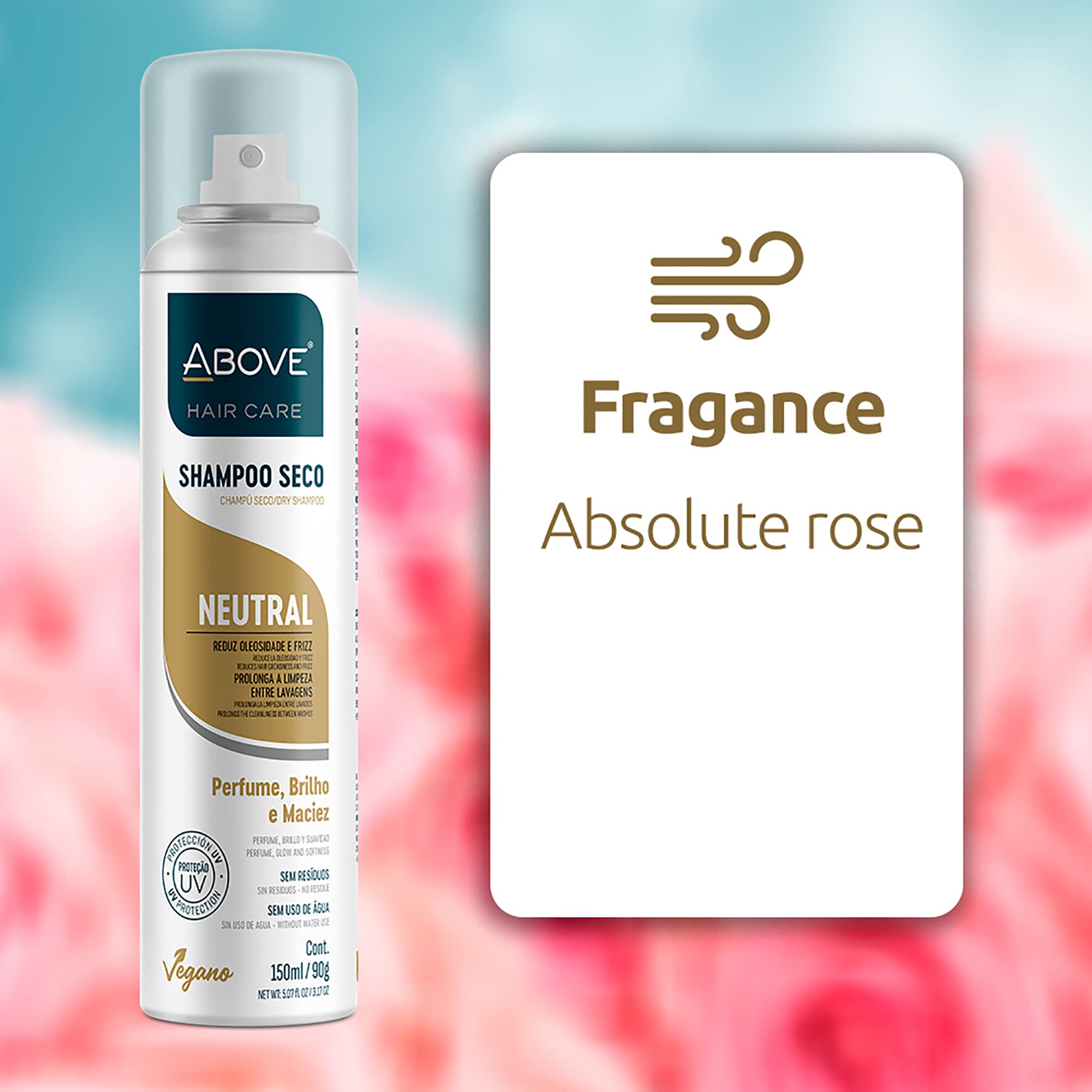 Above Neutral - Dry Shampoo - Absorbs Excess Oil Between Washes - Gives Softness And Shine To Your Strands - Does Not Leave Resi