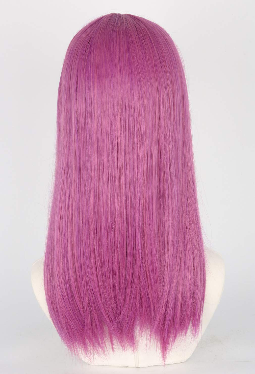 Topcosplay Kids Girls Wig Purple Long Straight Cosplay Wig Halloween Costumes Wigs