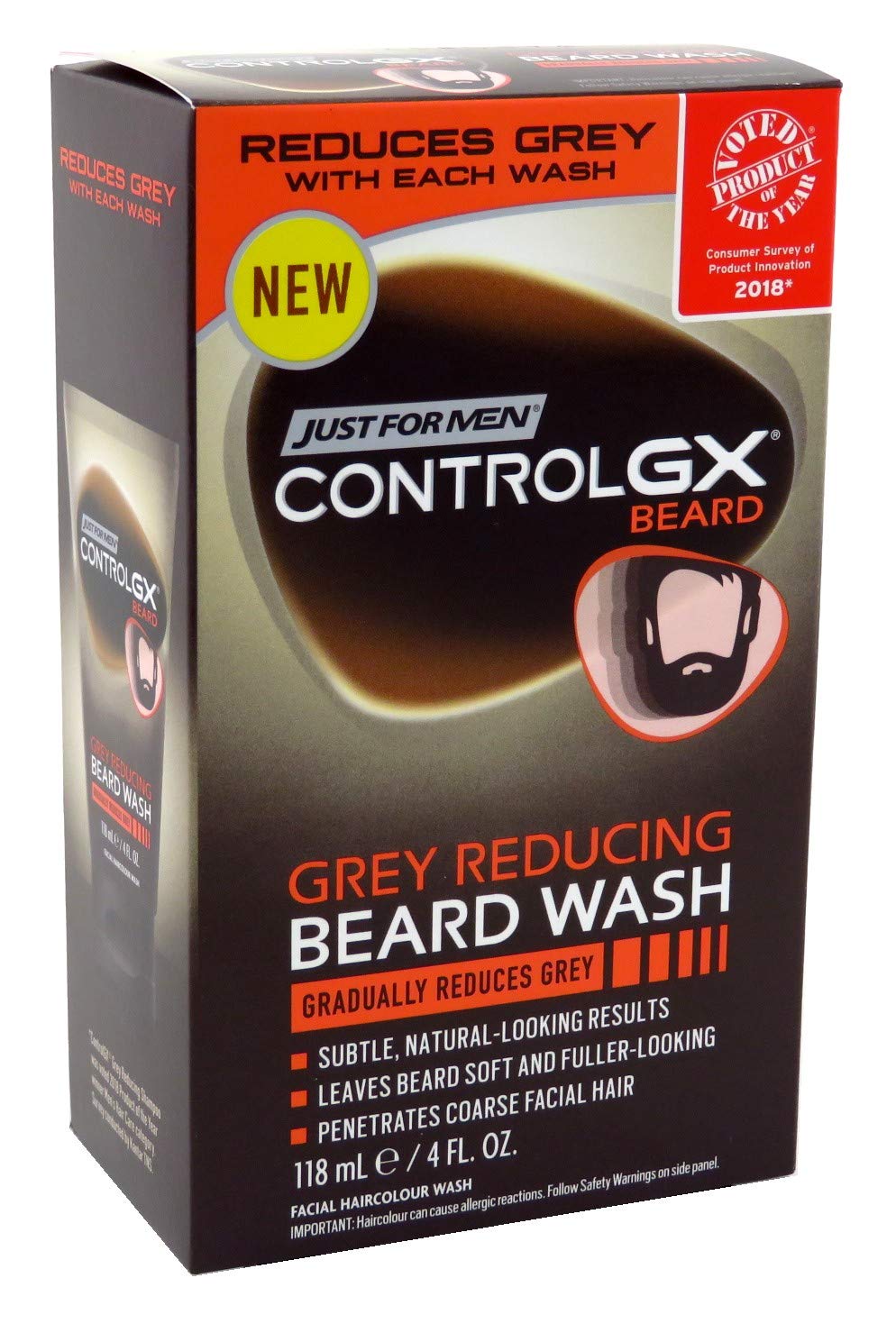 Just For Men Control Gx 4 Ounce Beard Wash Boxed (Pack Of 2)