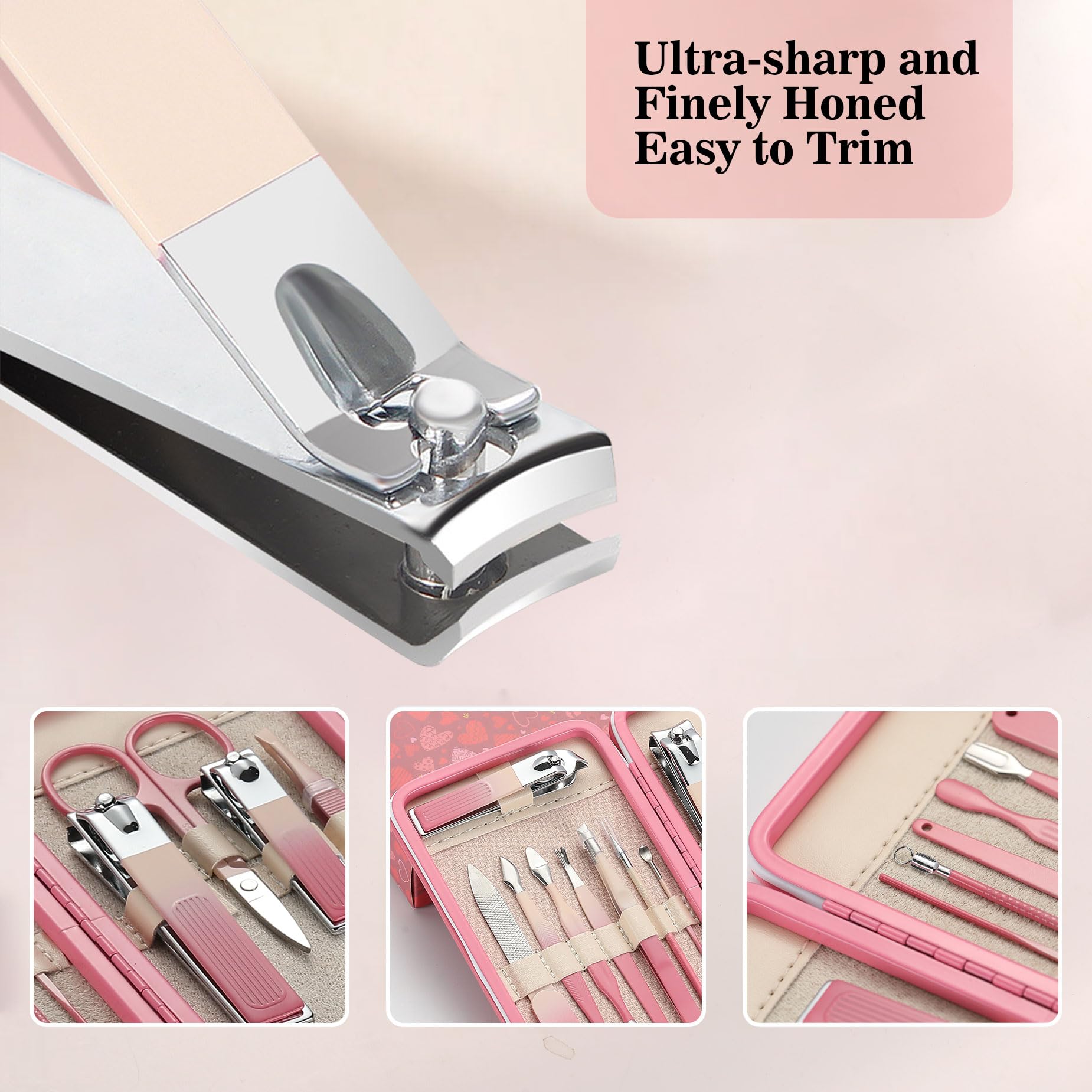 Manicure Set For Women - Nail Care Kit For Christmas And Birthday, Stocking Stuffers For Mom, Wife, And Young Girls