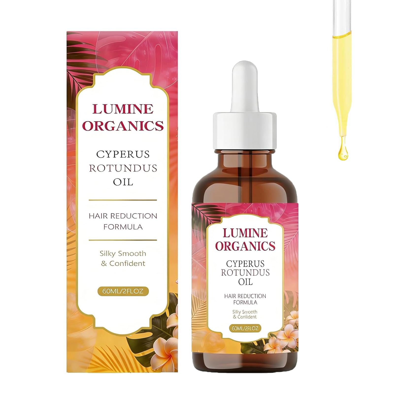 1PCSLumine Organics Cyperus Rotundus Oil,Lumine Cyperus Rotundus Oil,Natural Cyperus Rotundus Oil For Hair Removal,Moisturizes &