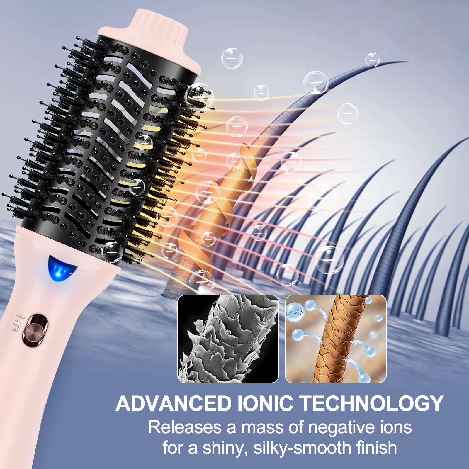Hair Dryer Brush, Aima Beauty One Step Hair Dryer and Styler Volumizer with Negative Ion for Reducing Frizz and Static, Hair Sty