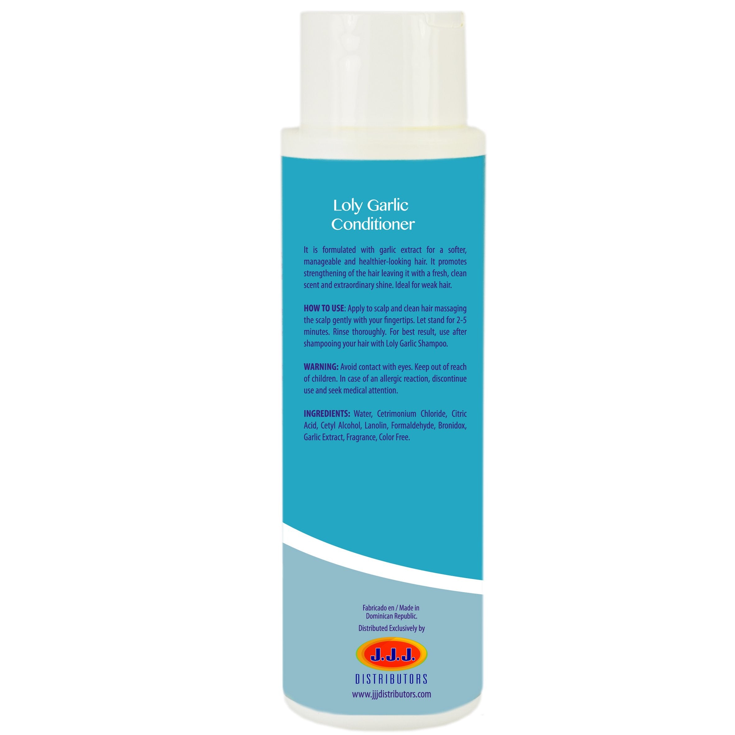 Loly Garlic Conditioner Healthy Growth Cabello Nutrido y Fuerte 16 OZ