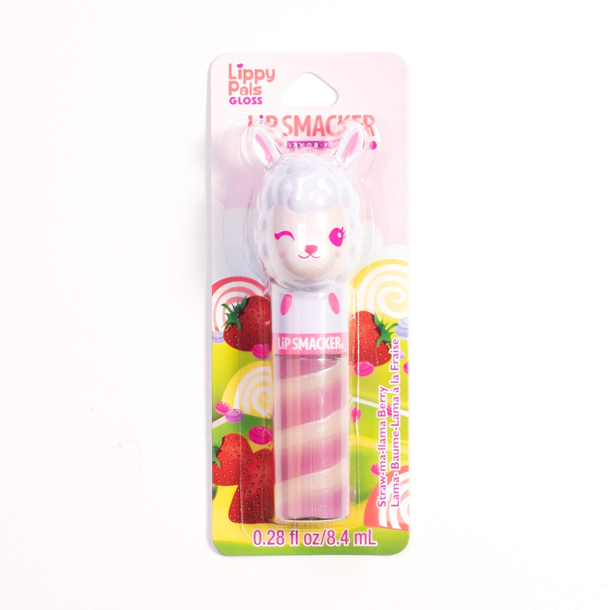 Lip Smacker Lippy Pals Swirls Llama, Flavored Moisturizing & Smoothing Soft Shine Lip Balm, Hydrating & Protecting Fun Tasty Glo