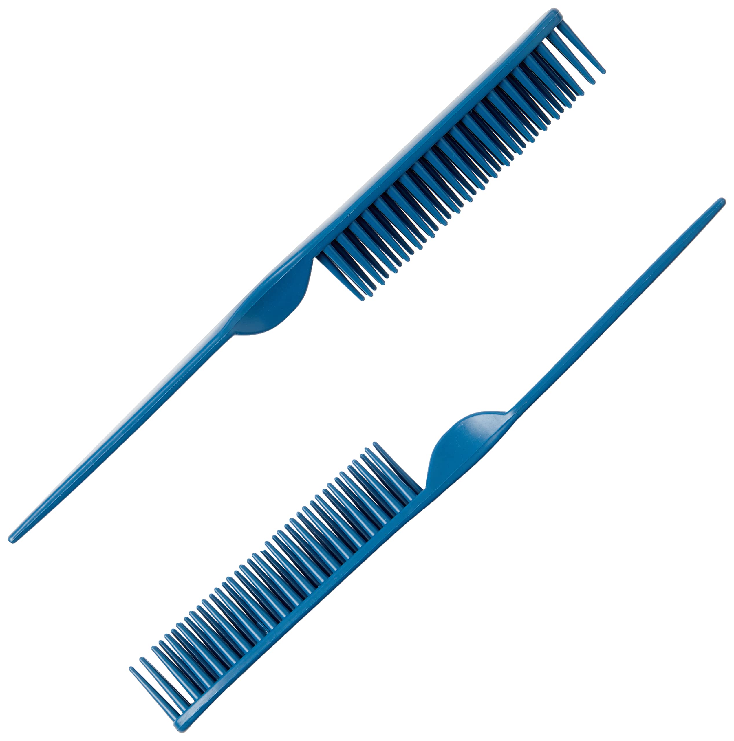 CocoBlack Naturals 3 Row Styling Comb For Detangling, Defining And Separating Curls (Blue)