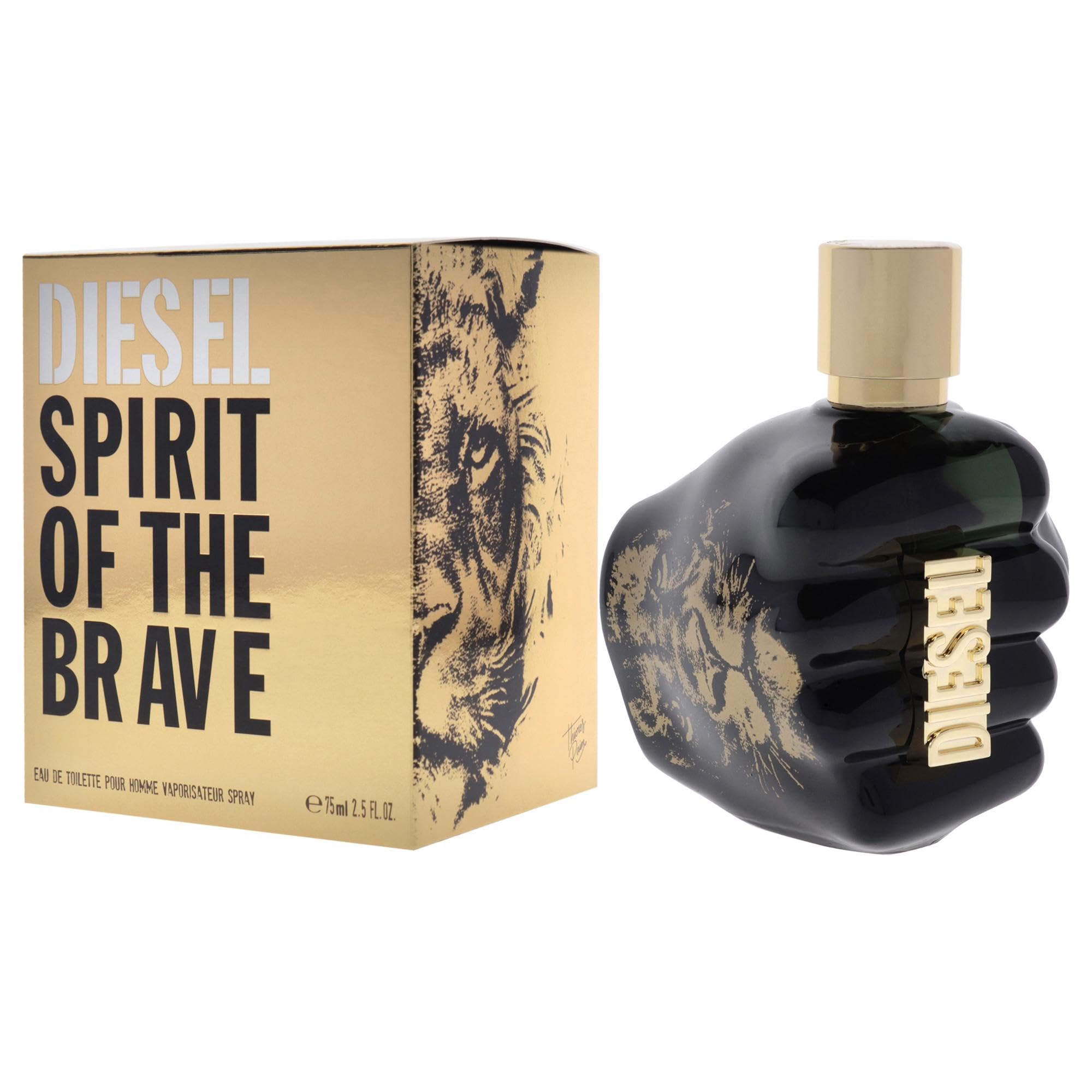 Diesel Spirit Of The Brave Eau De Toilette Spray Cologne For Men, 25 Fl Oz