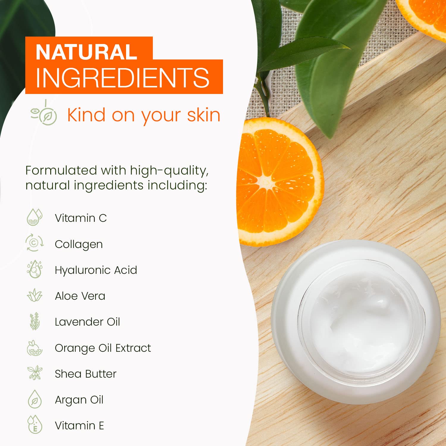 Natural Chemist Vitamin C & Collagen Daily Moisturizer - Firming, Brightening, 1.69 fl. oz, Dermatologist Tested, Cruelty-Free