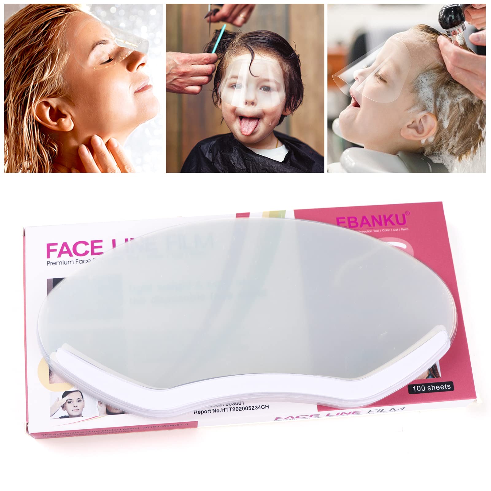 100 Pcs Microblading Permanent Makeup Shower Face Shields Visors, Disposable Face Shields Masks For Hairspray Salon Supplies And