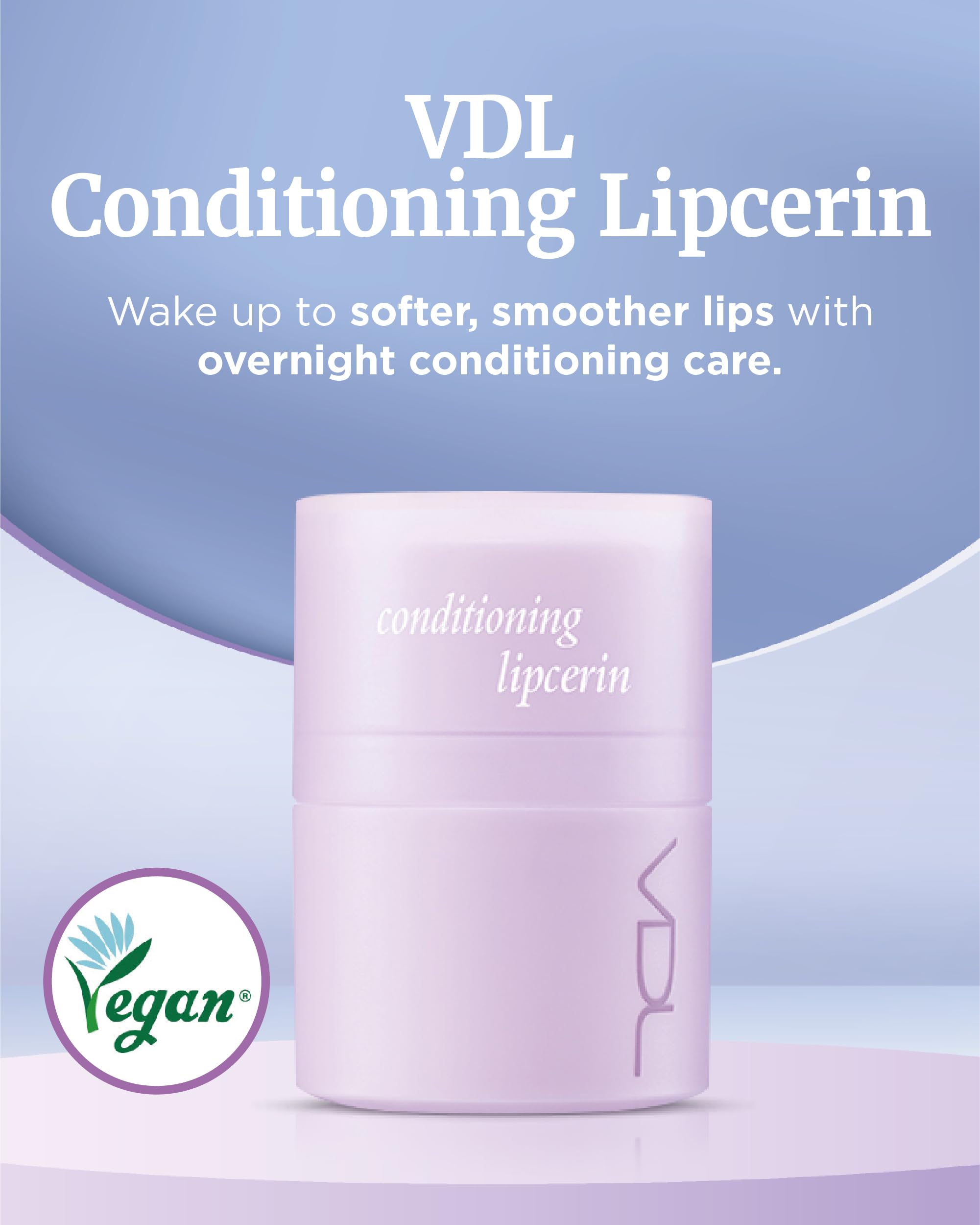 Vdl Herbal Lipcerin (0.5Fl Oz) - Bergamot, Mallow Leaf, Sage. Long Term Moisturizing, Plumping, Conditioning Lip Gloss Balm. Kor