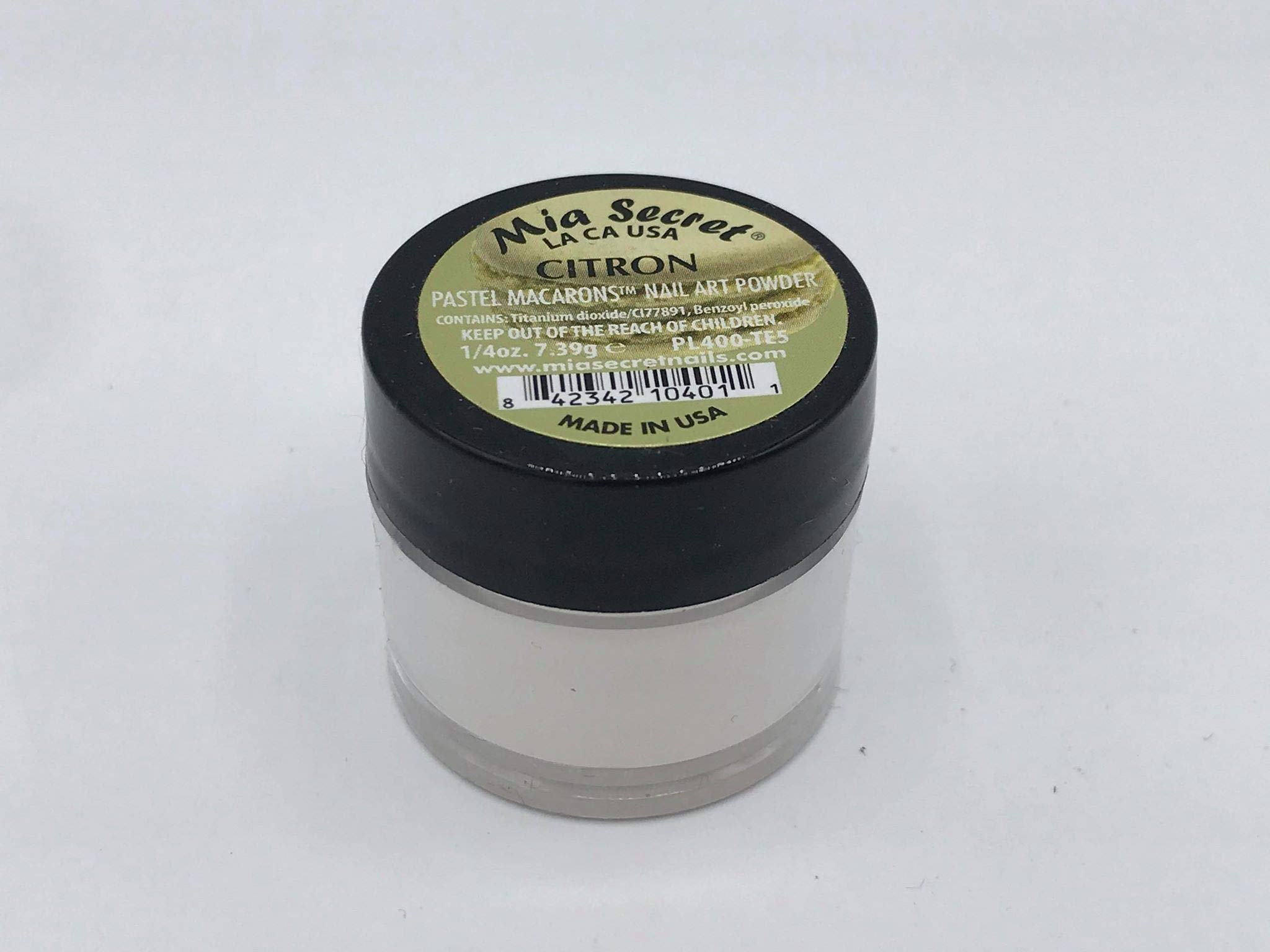Mia Secret ACRYLIC POWDER  PASTEL MACARONS  SINGLE JAR  PICK YOUR COLOR  2018 Collection! (CITRON)