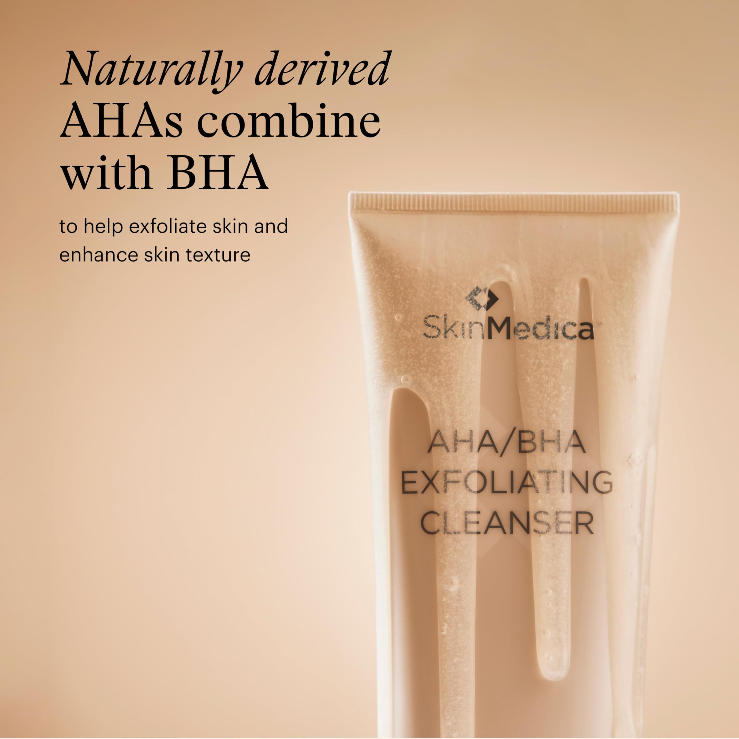 SkinMedica AHA/BHA Exfoliating Cleanser - Gently Scrub Away Dead Skin with Exfoliating Face Wash Cleanser, Improving the Appeara