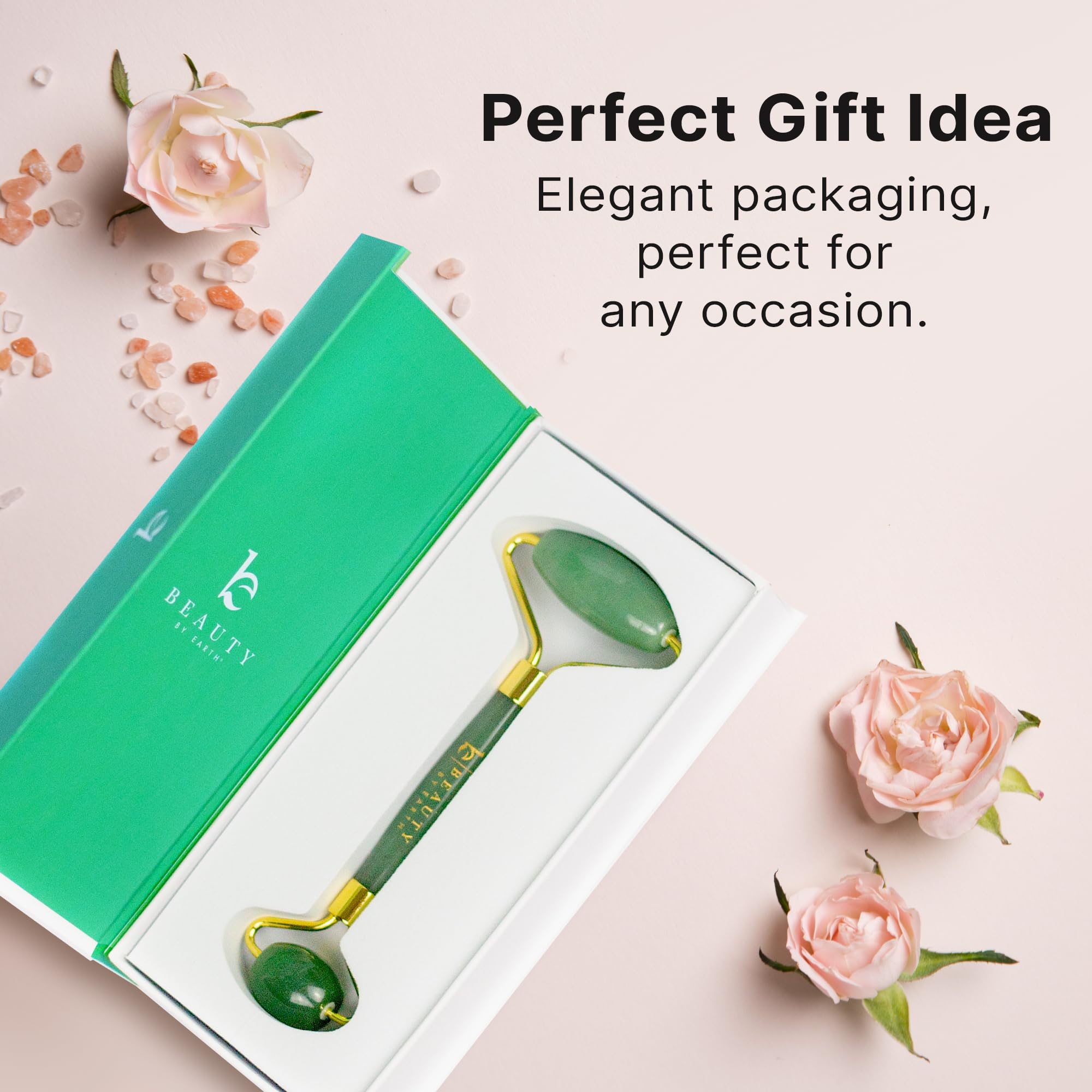 Jade Roller for Face - Skin care Tools Used With Beauty Products, Jade Face Roller for Face, Small Eye Roller for Puffy Eyes, Fa