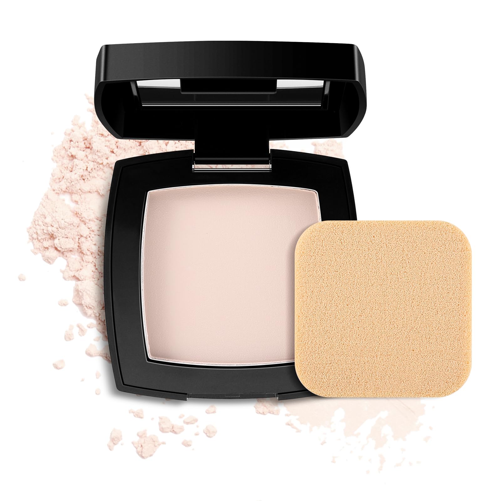 Apooliy Setting Powder, Oil Control Pressed Powder, Long-Lasting Matte Face Powder Pore Minimization, Flawless Finishing Powder