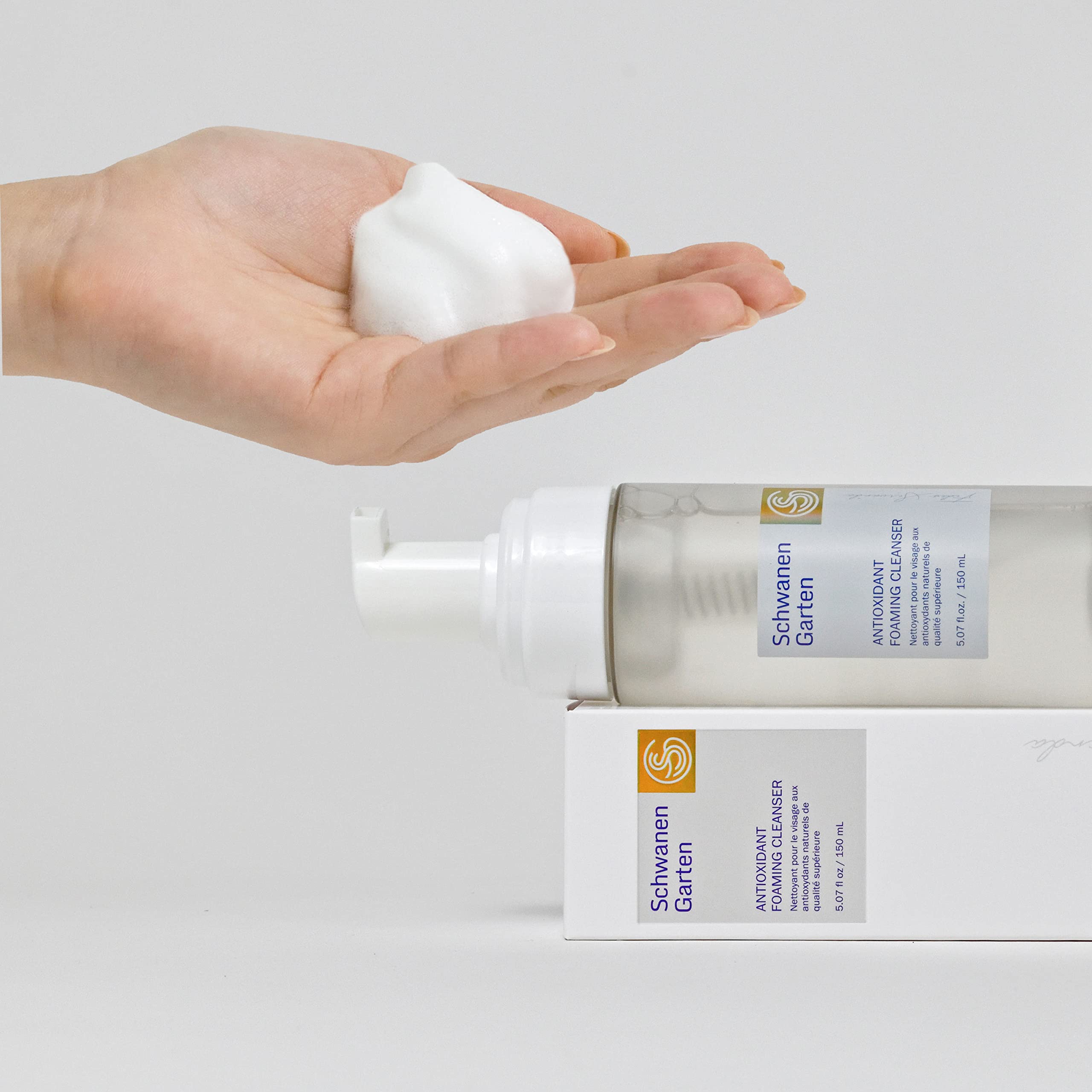 Schwanen Garten Foaming Cleanser 5.07oz / 150ml - SG Antioxidant Source, pH-balancing cleanser, Organically grown & Handpicked i