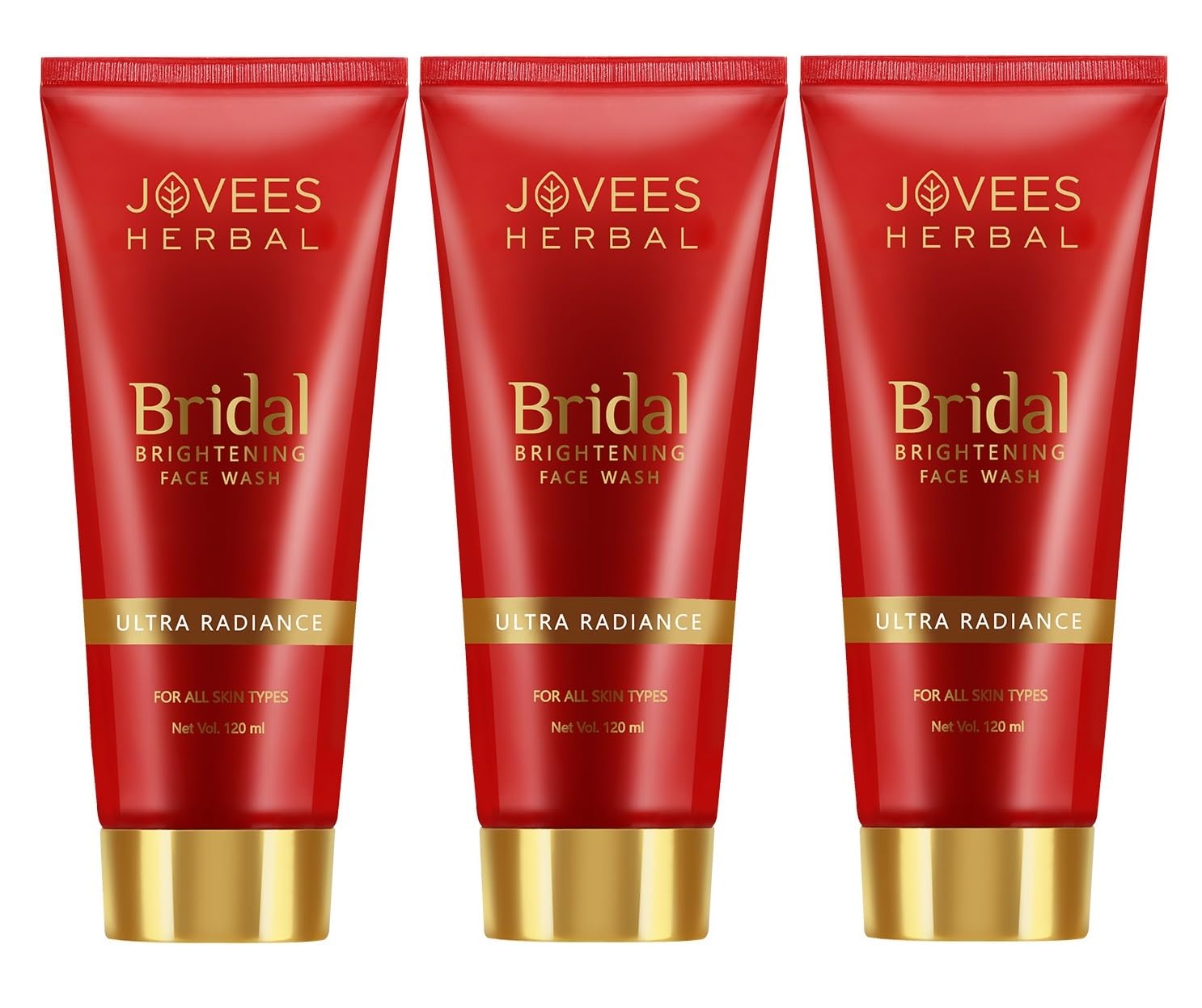 Jovees Herbal Bridal Brightening Face Wash | Ultra Radiance | For Brightening Skin | Reduces Dark Spot | For All Skin Types 120 