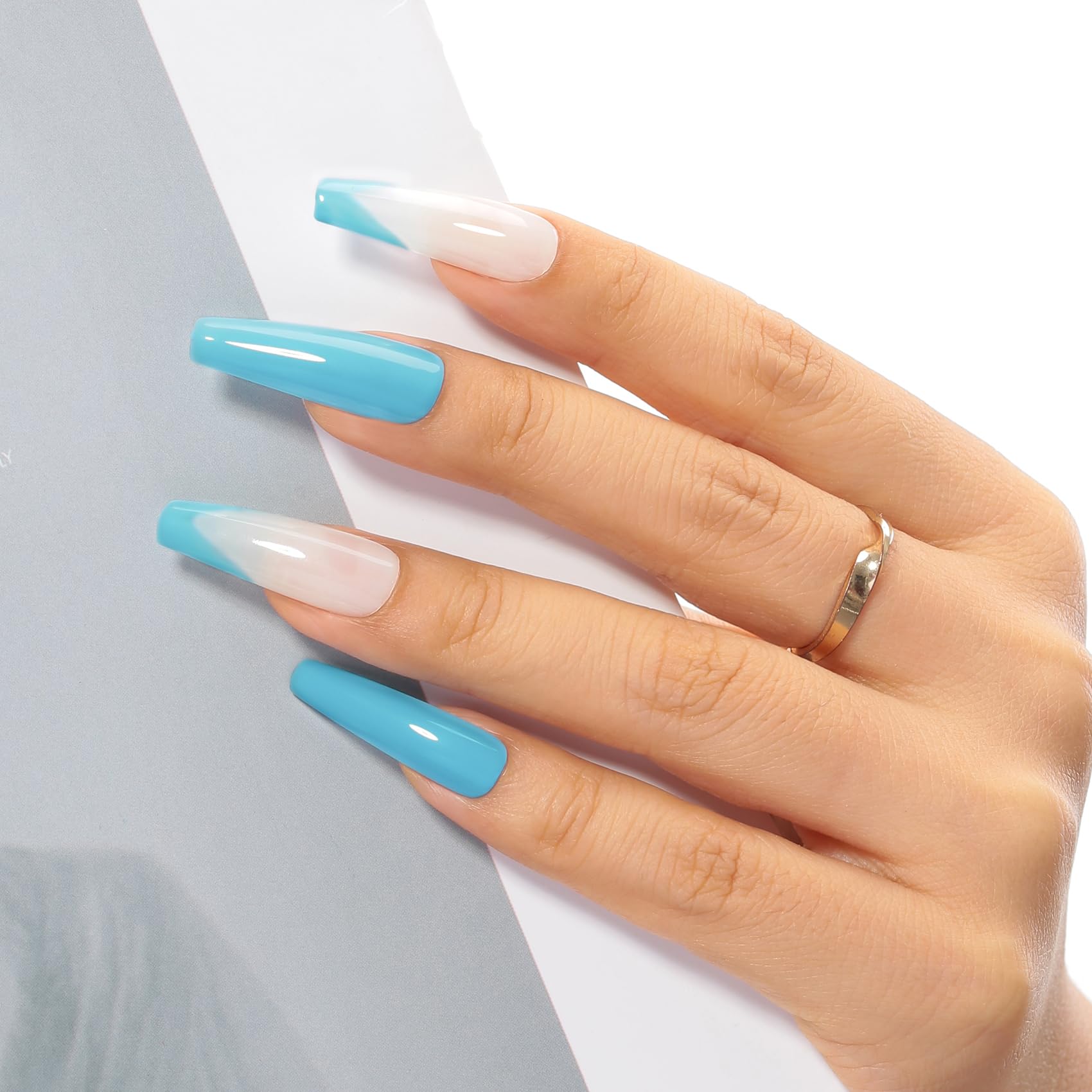 Maychao 15Ml Gel Nail Polish 1Pc Deep Sky Blue Gel Polish Soak Off Uv Led Nail Polish Nail Art Starter Manicure Salon Diy At Hom
