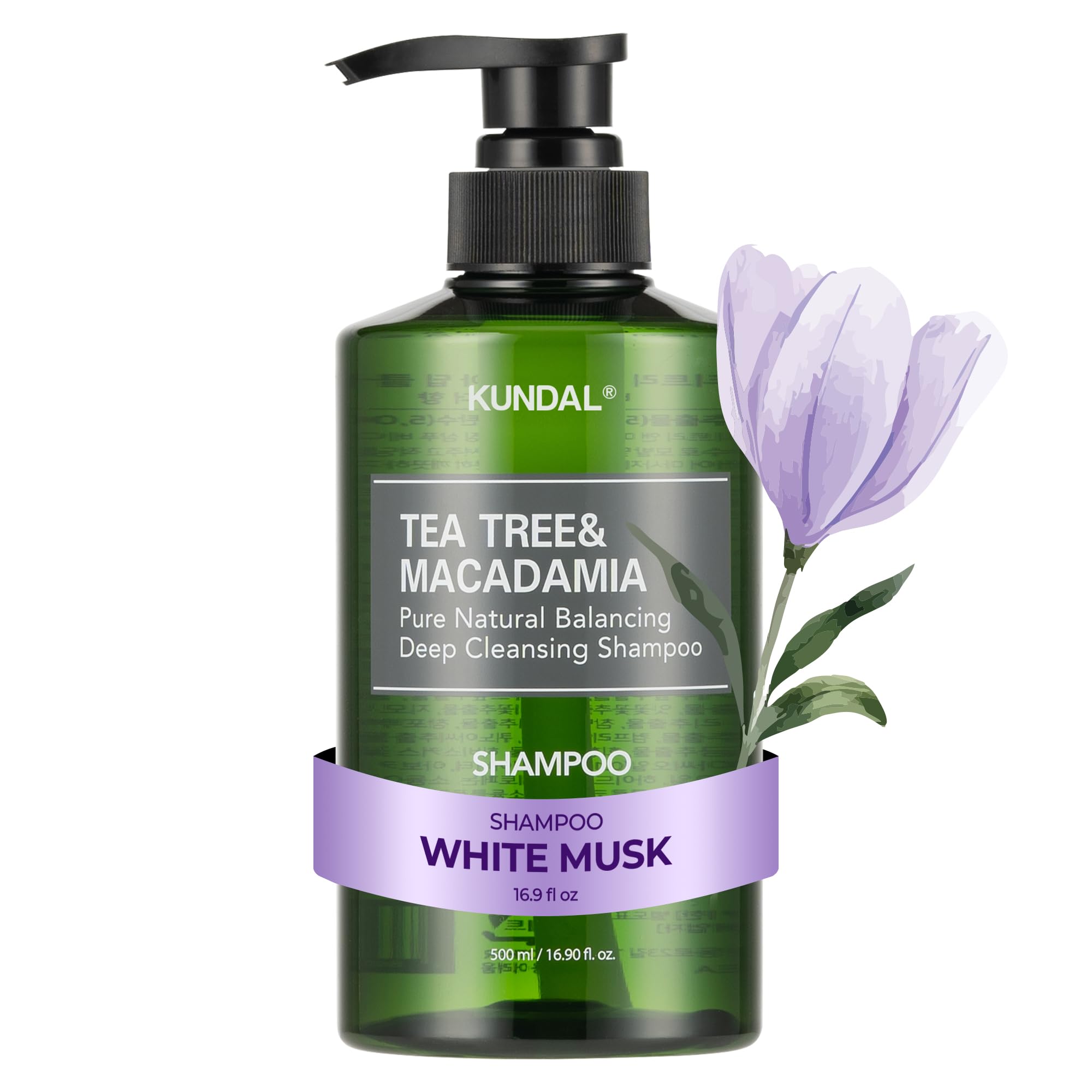 KUNDAL Tea Tree & Scalp Care Hair Shampoo, [White Musk]