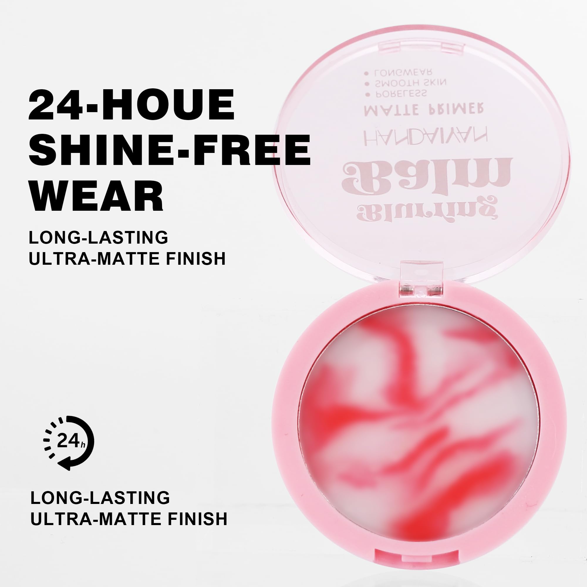 Easilydays Poreless Face Blurring Primer & Oil Control Setting Powder Longwear 3D Blurring Balm, Waterproof Lightweight Flawless