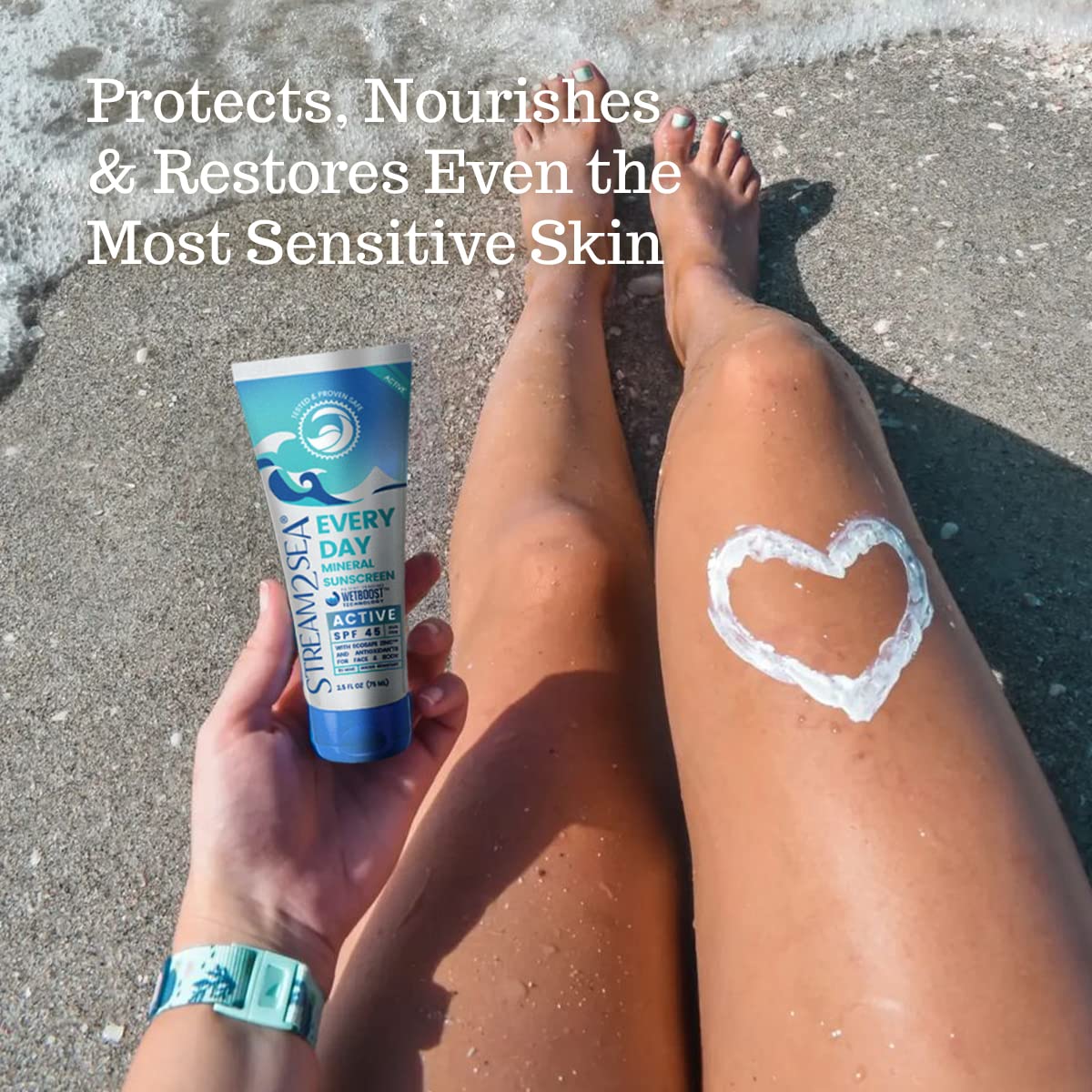 Spf 45 Every Day Active Mineral Sunscreen | 2.5 Fl Oz Biodegradable & Reef Safe Sunscreen For Face & Body | Non-Greasy, Lightwei