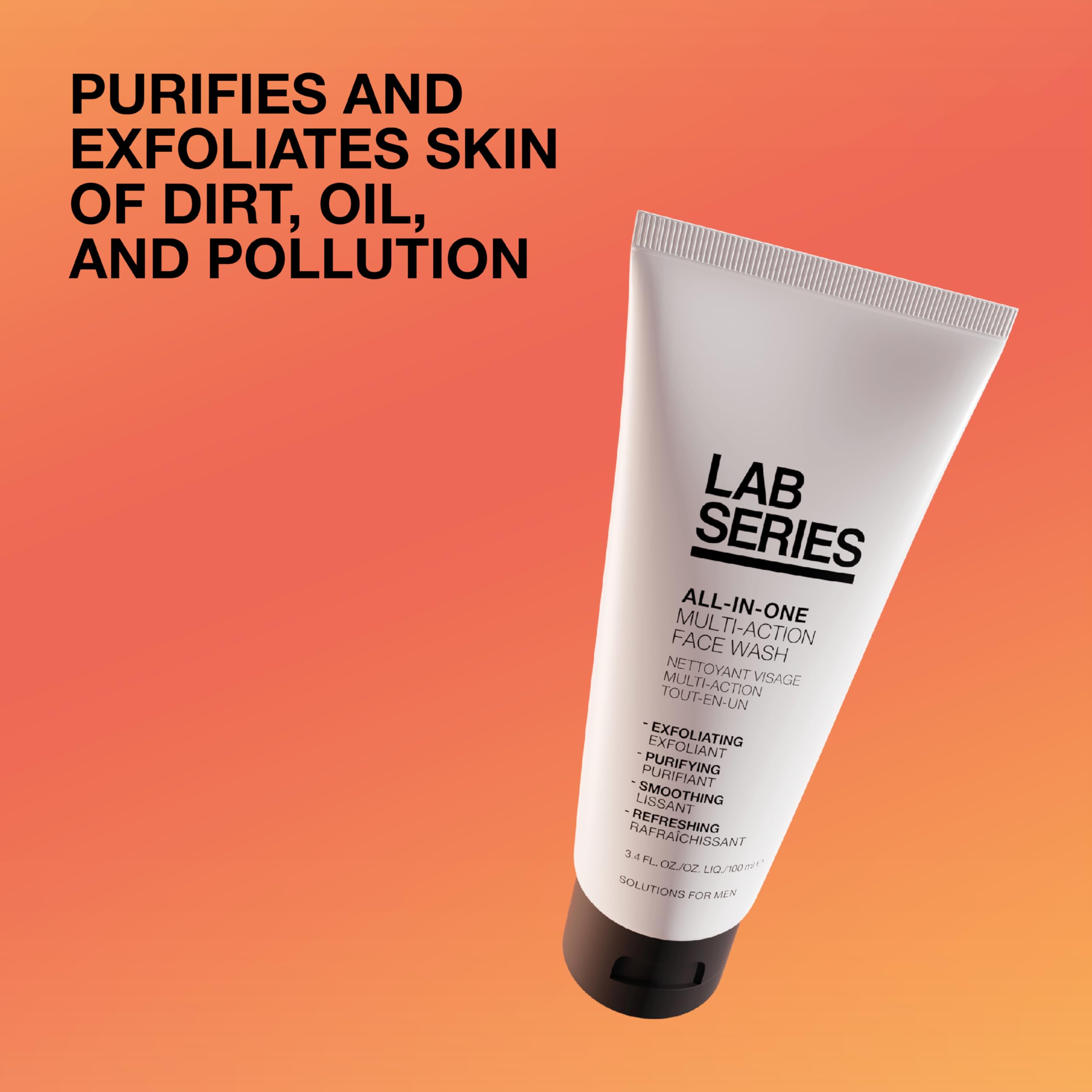 Lab Series All-In-One Multi-Action Face Wash - Men'S Face Scrub - Cleanse And Purify Skin, 6.76 Fl Oz
