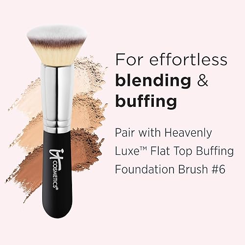 It Cosmetics Celebration Foundation Illumination, Light (W) - Full-Coverage, Anti-Aging Powder Foundation - Blurs Pores, Wrinkle