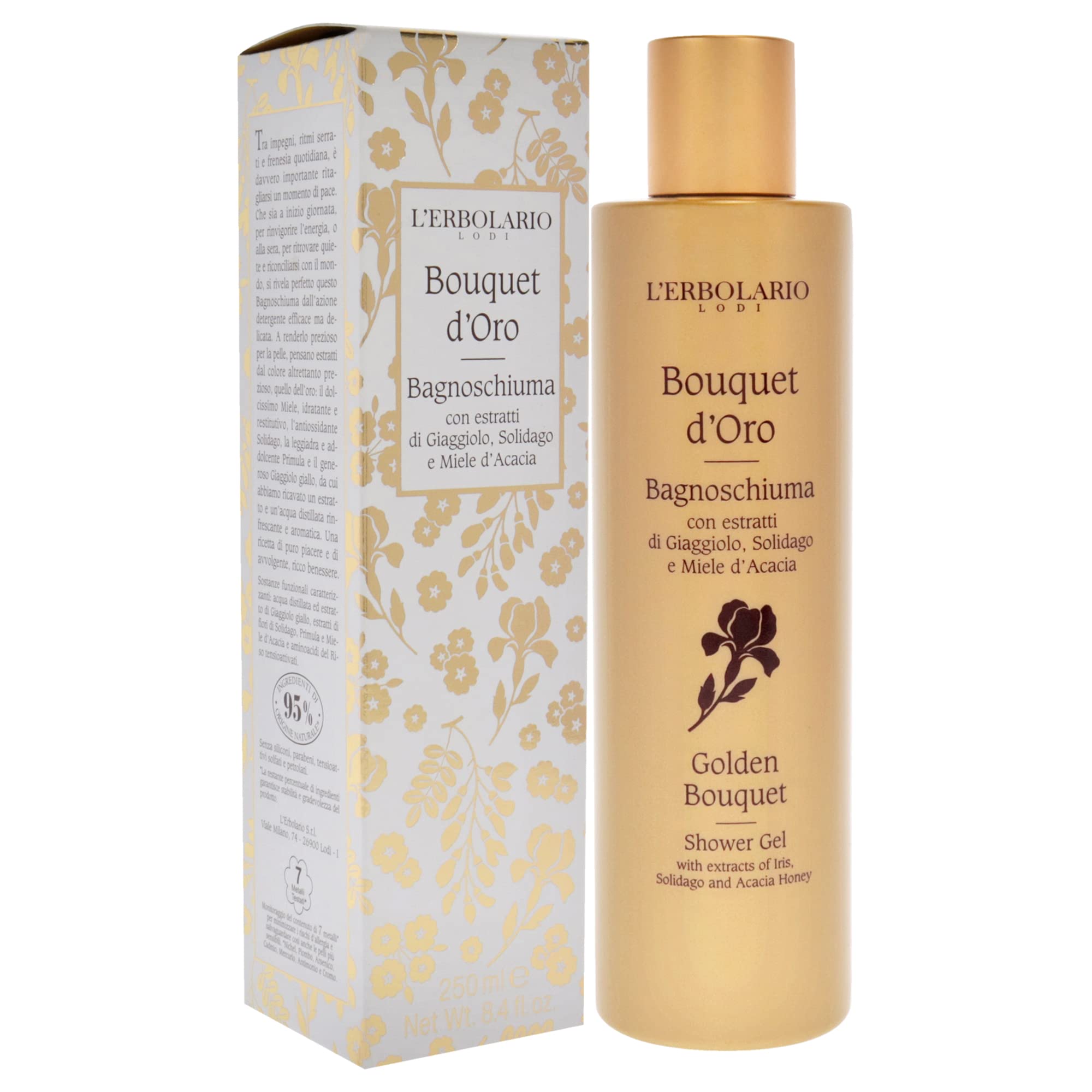 Lerbolario Golden Bouquet Shower Gel Shower Gel Unisex 84 Oz