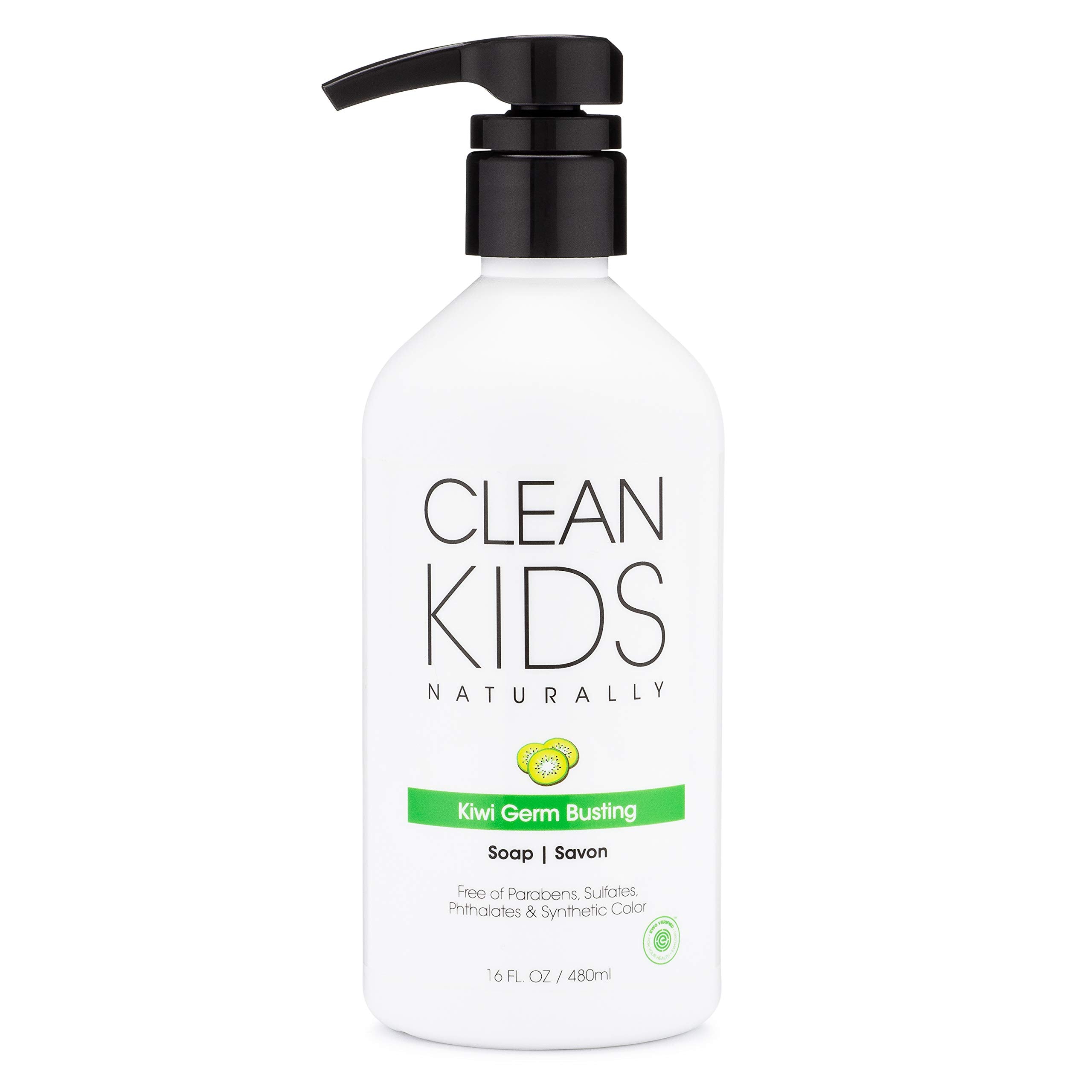 Gabriel Cosmetics Clean Kids Naturally Kiwi Soap, 16 oz, EWG Verified (1)