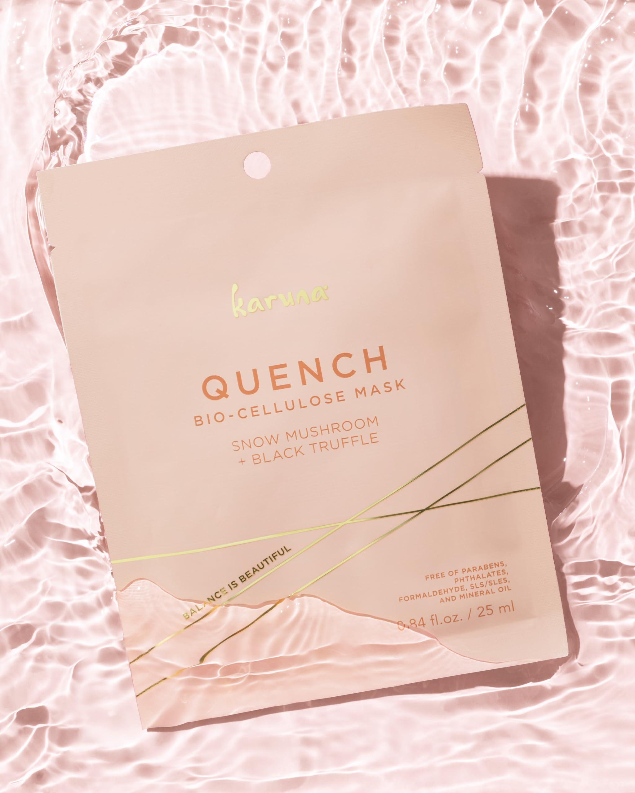 Karuna Skin - Quench Biocellulose Facial Mask For Dry, Dull Skin, Cooling & Rejuvenating Facial Skin Care Products, Hydrating Fa