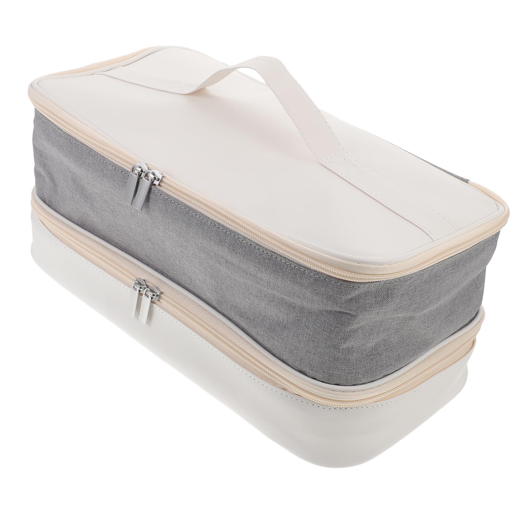 Travel Hair Dryer Case with Double Layer Storage and Portable Design