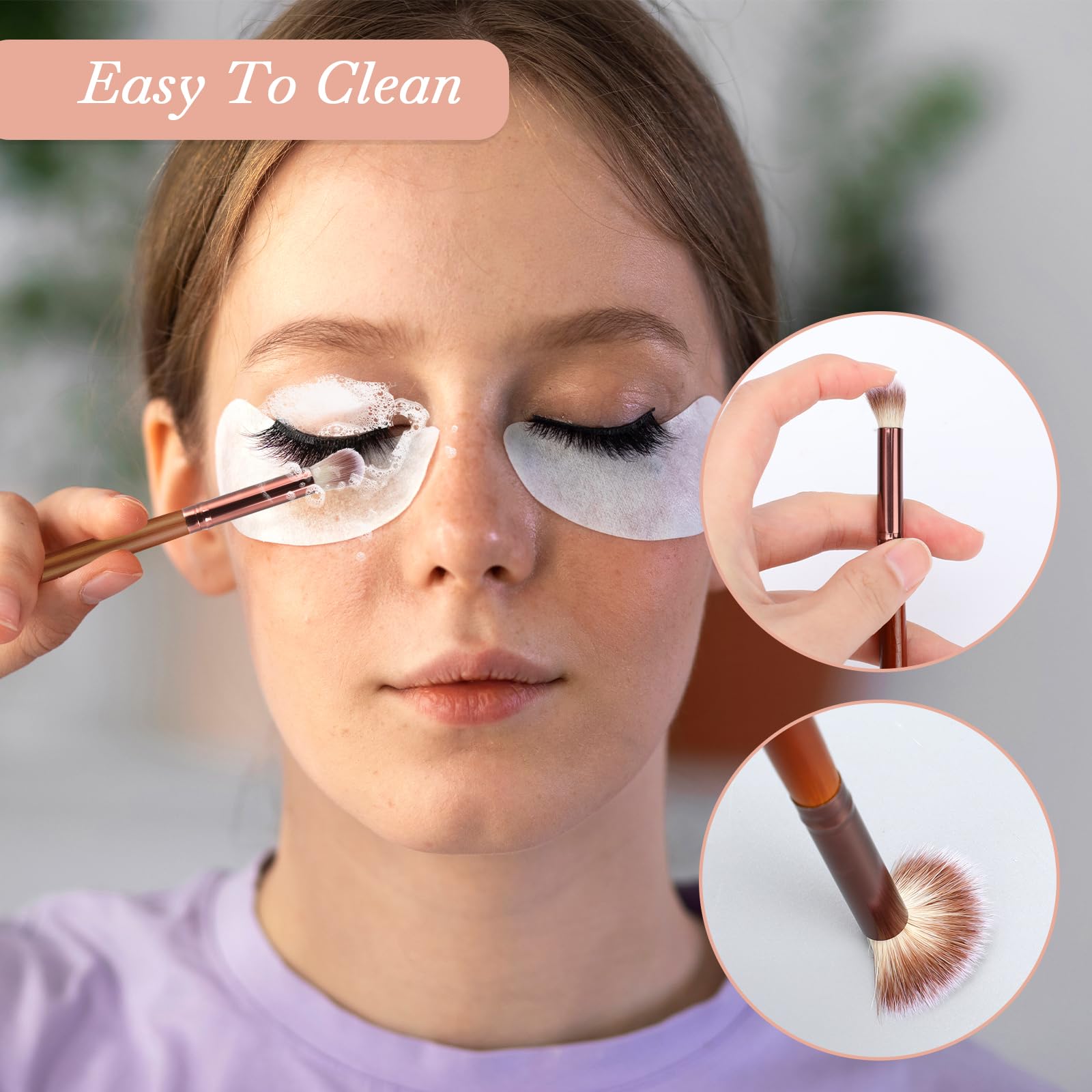 10Pcs Lash Brushes For Cleansing, Wooden Handle Eyelash Extension Cleansing Brush Lash Shampoo Brush Bath Cleaning Brush Lash Cl
