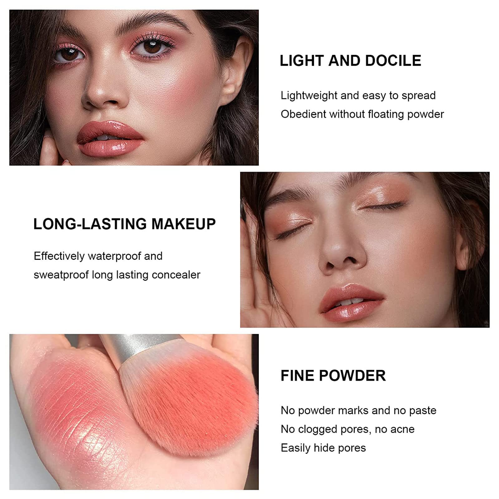 SURORAIN 12 Colors Blush Palette - Long-Wearing, Smudge Proof, Matte Finish, 4.3 oz, Cruelty-Free Face Makeup