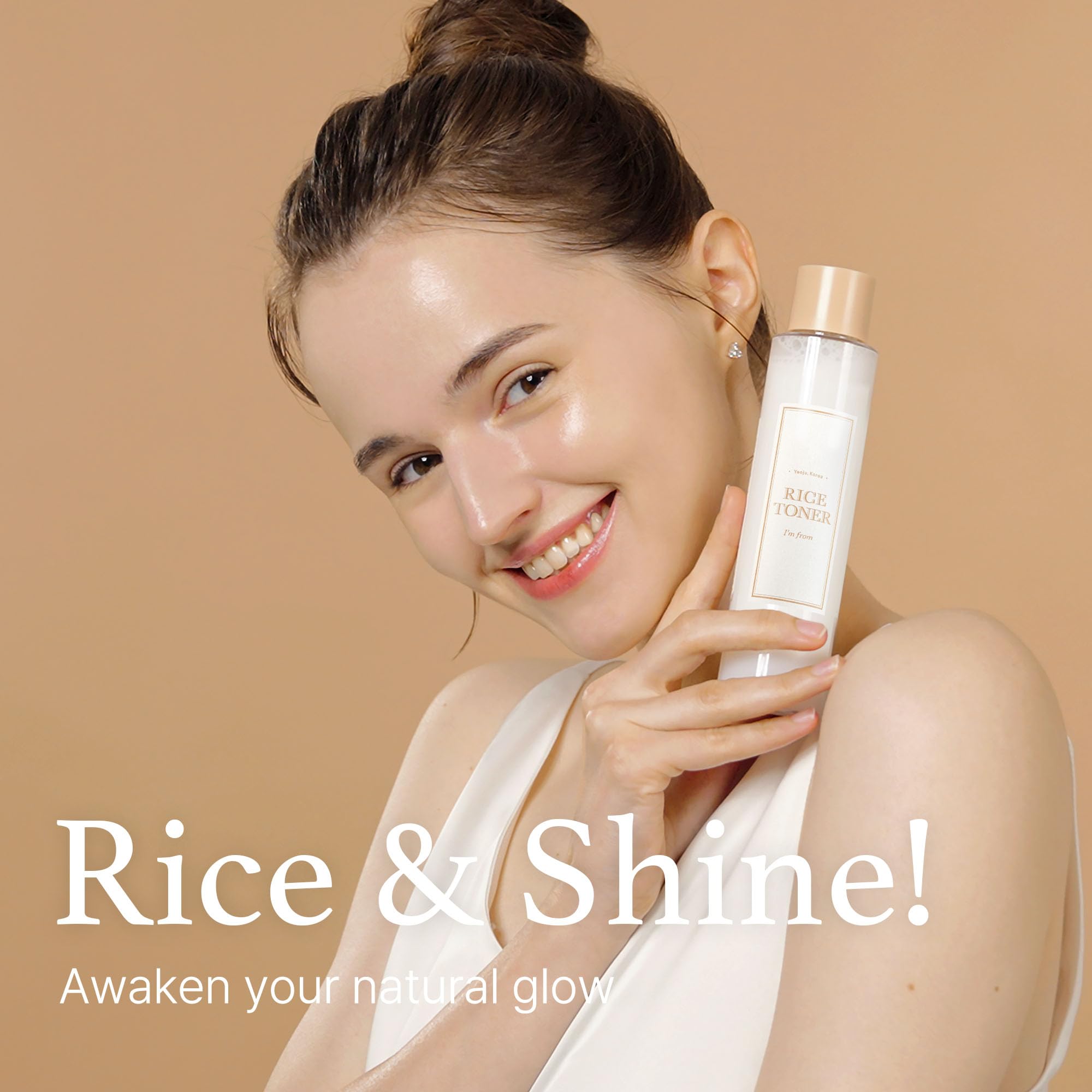 I'M From Rice Toner, Milky Toner For Glowing Skin, 77.78% Korean Rice, Glow Essence With Niacinamide, Hydrating For Dry, Dull, C