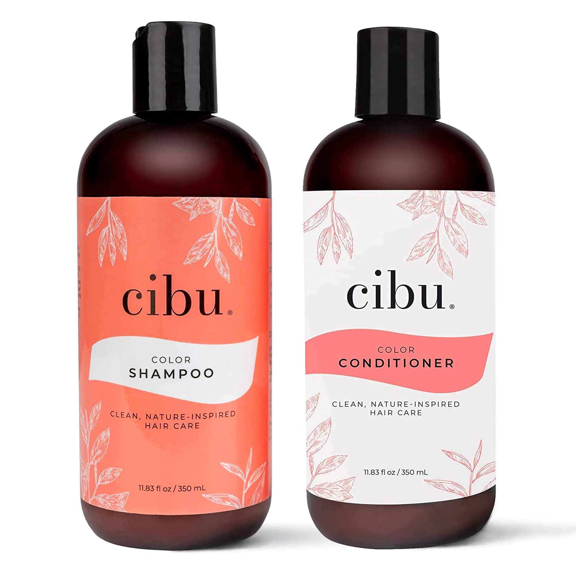 cibu Color Shampoo and Conditioner Bundle for Dry, Color-Treated Hair | Gently Hydrates and Strengthens Strands | Protects Color