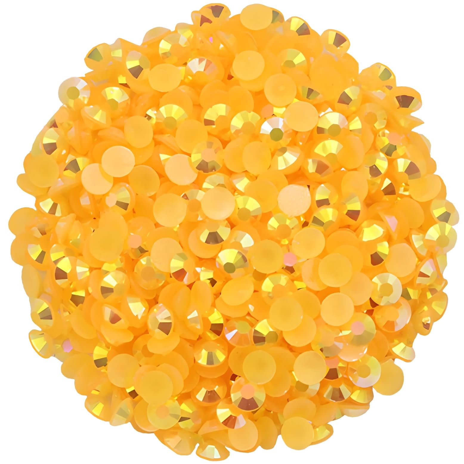 1440 Pcs SS20 5mm Flatback Rhinestones for Nails Art Crafts Glitter Round Shine Gems AB Crystals DIY Clothes Shoes (Orange Red A