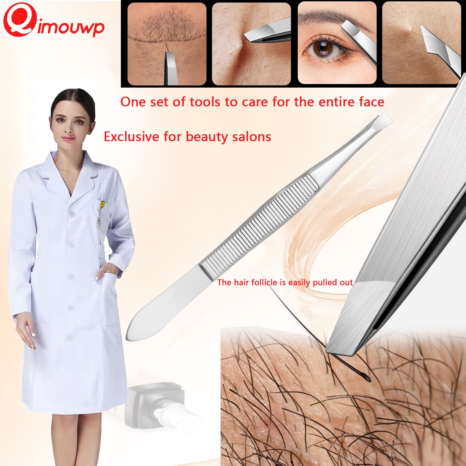 Pimple Popper Tool Kit, Blackhead Remover Tools, 16 PCS Professional Stainless Tweezers Acne Comedone Extractor Pimple Needle To