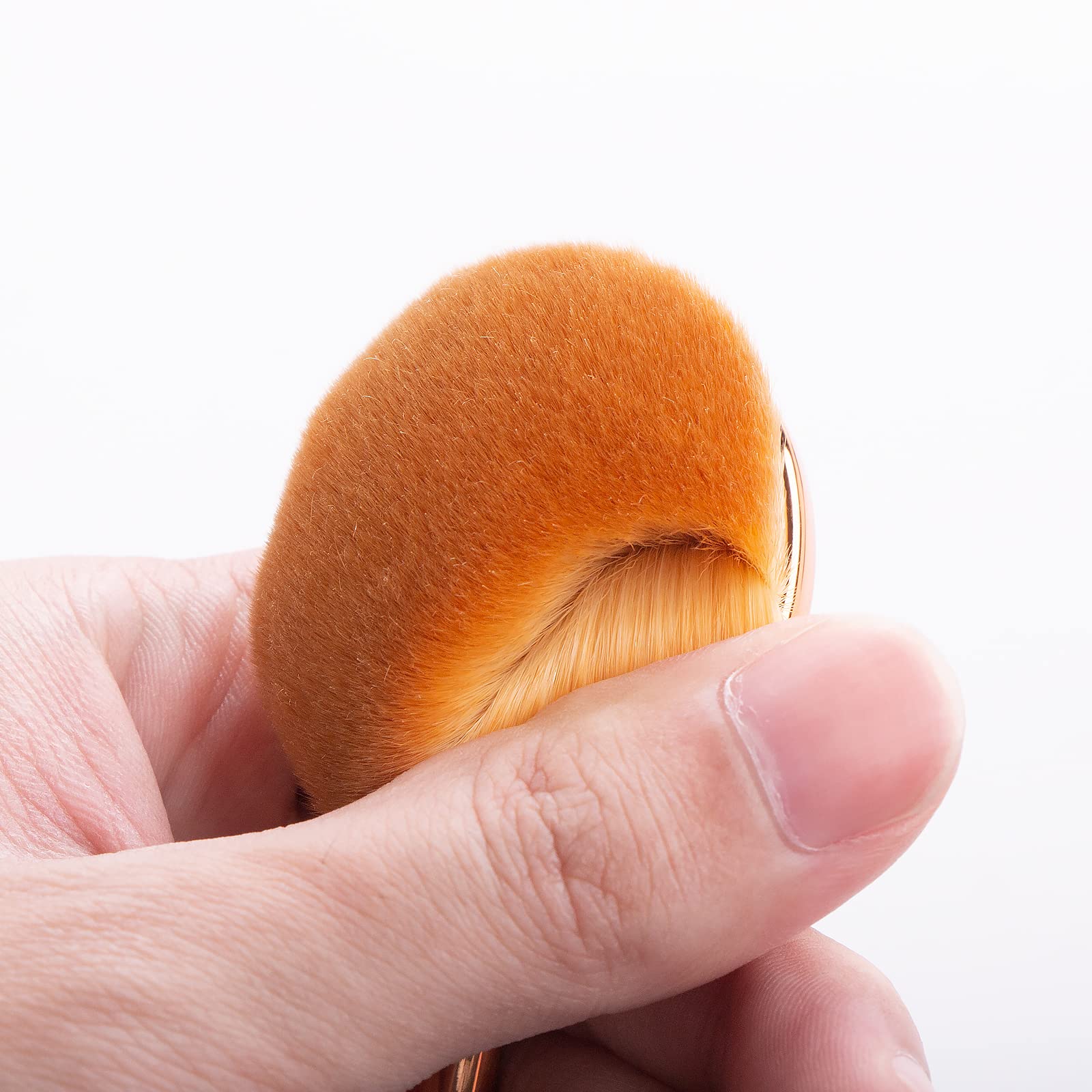 Yoseng Oval Foundation Brush 5 Pcs Toothbrush Makeup Brushes Fast Flawless Application Liquid Cream Powder Foundation With Makeu