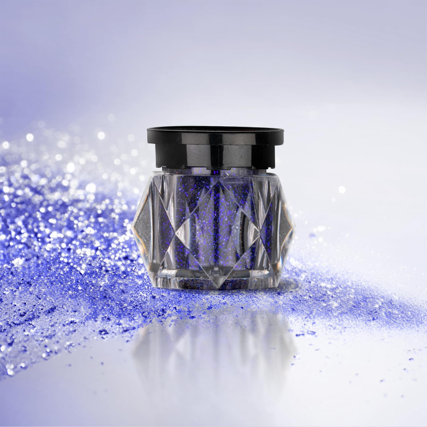 Bobi Holographic Loose Radiant Glitter Eyeshadow, 10G Blue | Highly Pigmented, LongLasting, Shimmer Finish | Easily Blendable H