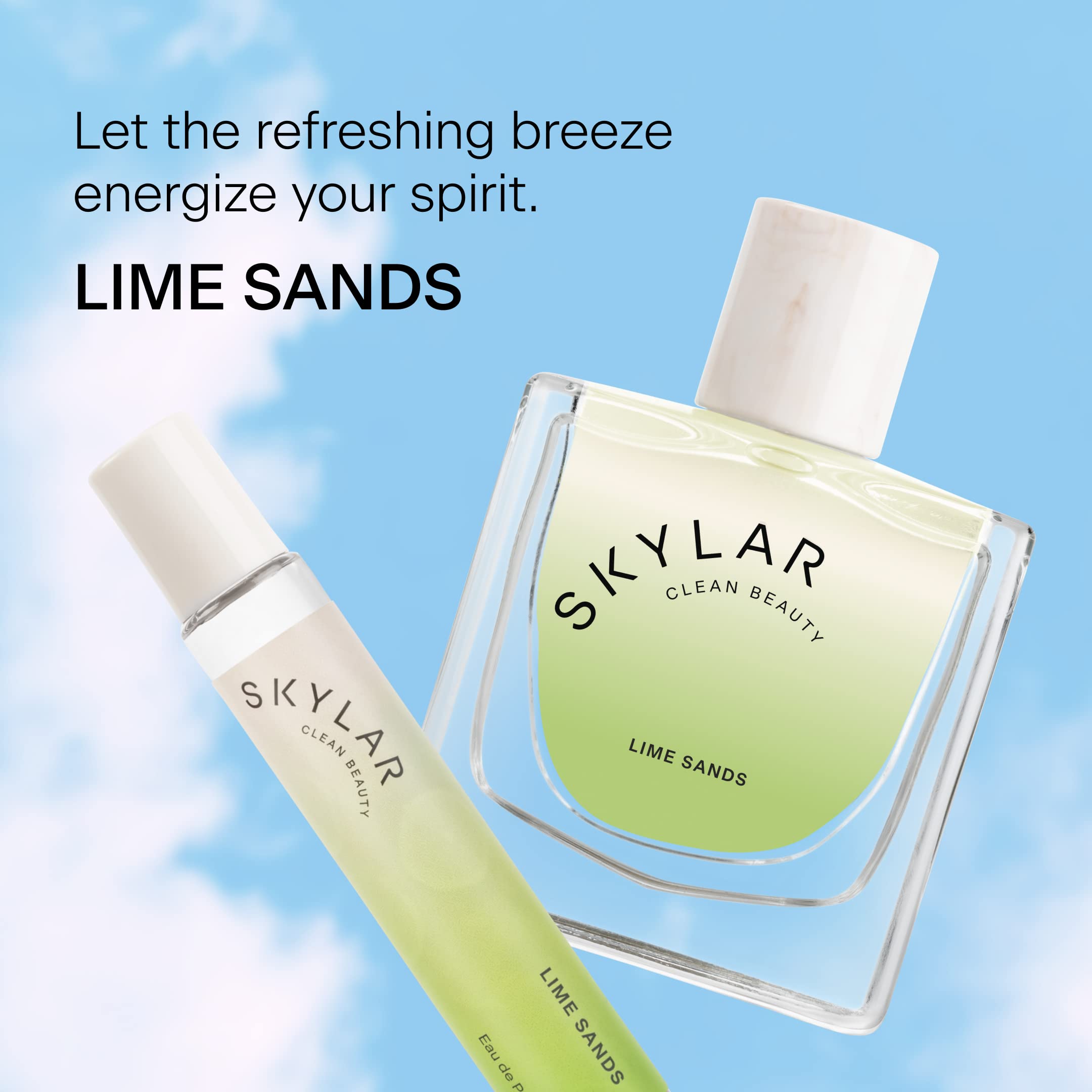 Skylar Lime Sands Eau De Parfum - Hypoallergenic & Clean Perfume For Women & Men, Vegan & Safe For Sensitive Skin - Woody Citrus